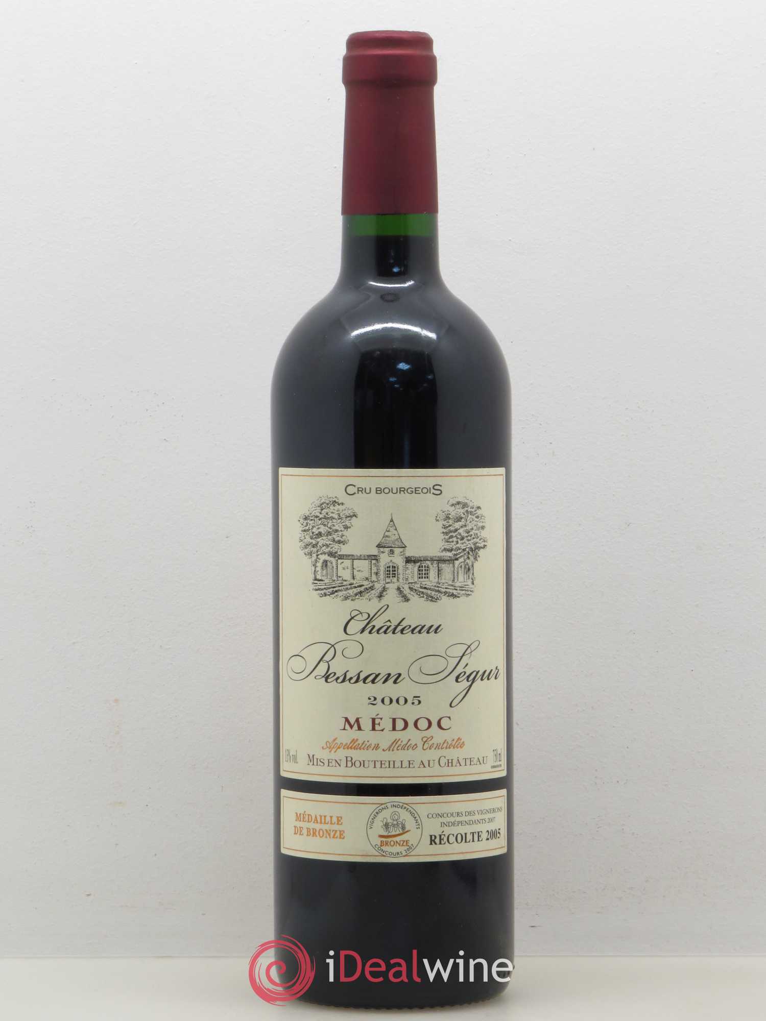 Bordeaux Médoc Château Bessan Segur 2005 - Lot de 1 bouteille - 0