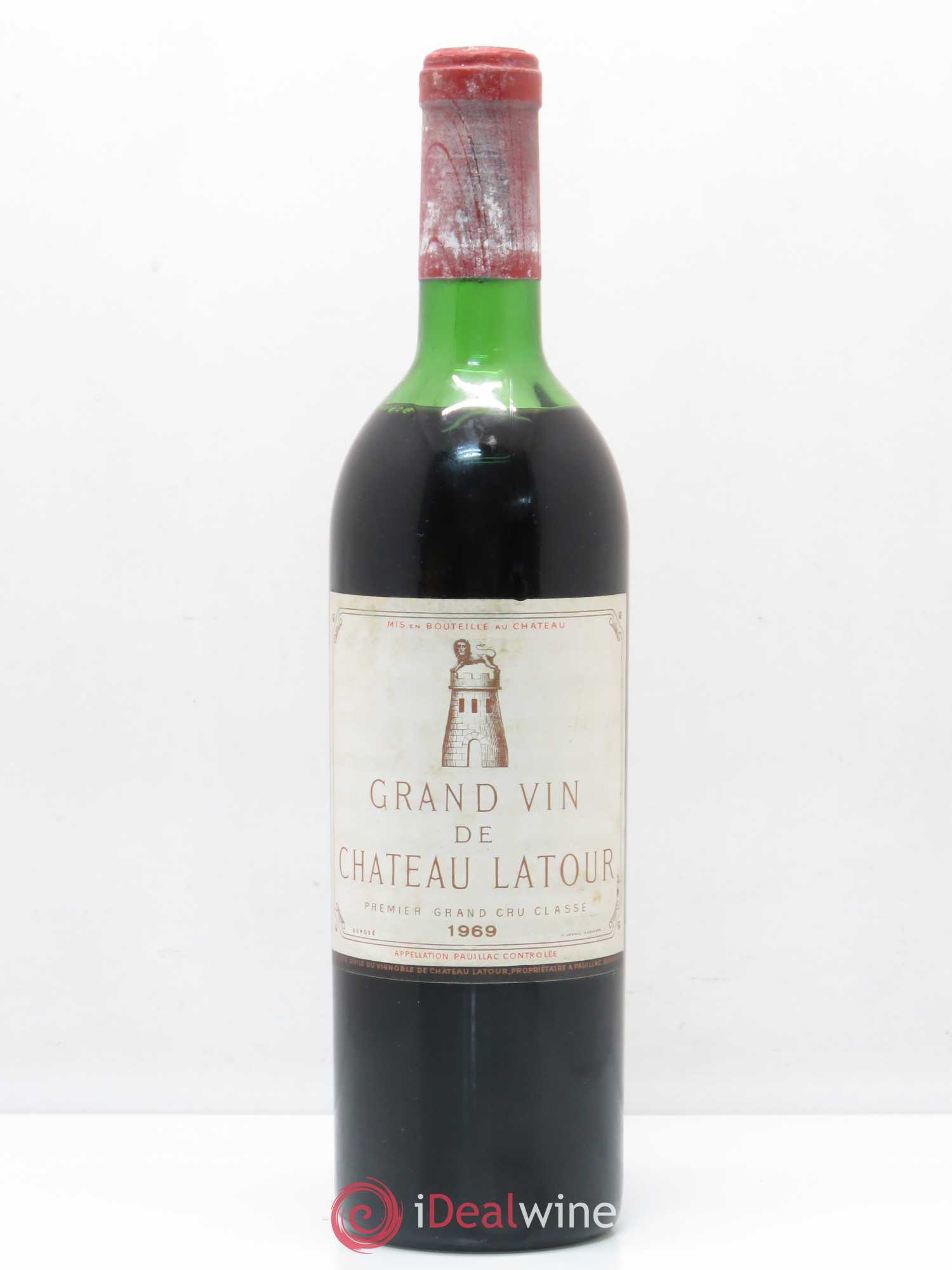 Château Latour 1er Grand Cru Classé 1969 - Lot de 1 bouteille - 0