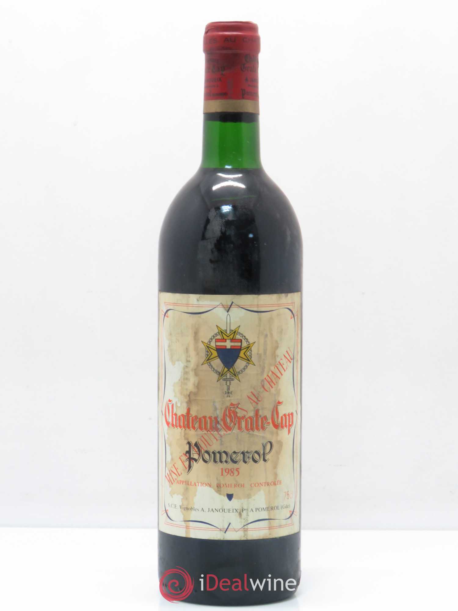 Pomerol Château Grate Cap 1985 - Lot de 1 bouteille - 0