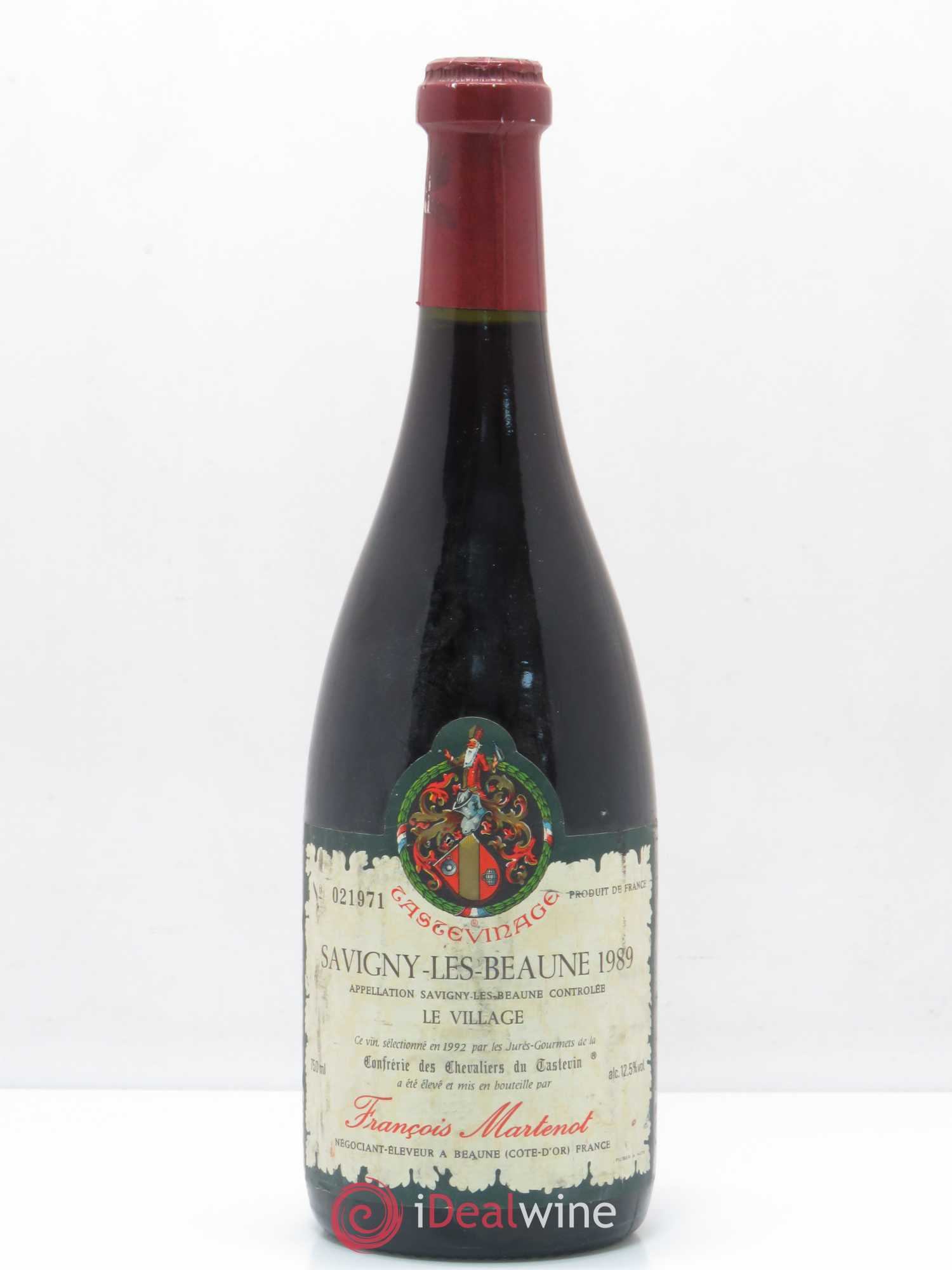 Savigny-lès-Beaune Le village Tastevinage Francois Martenot 1989 - Posten von 1 Flasche - 0