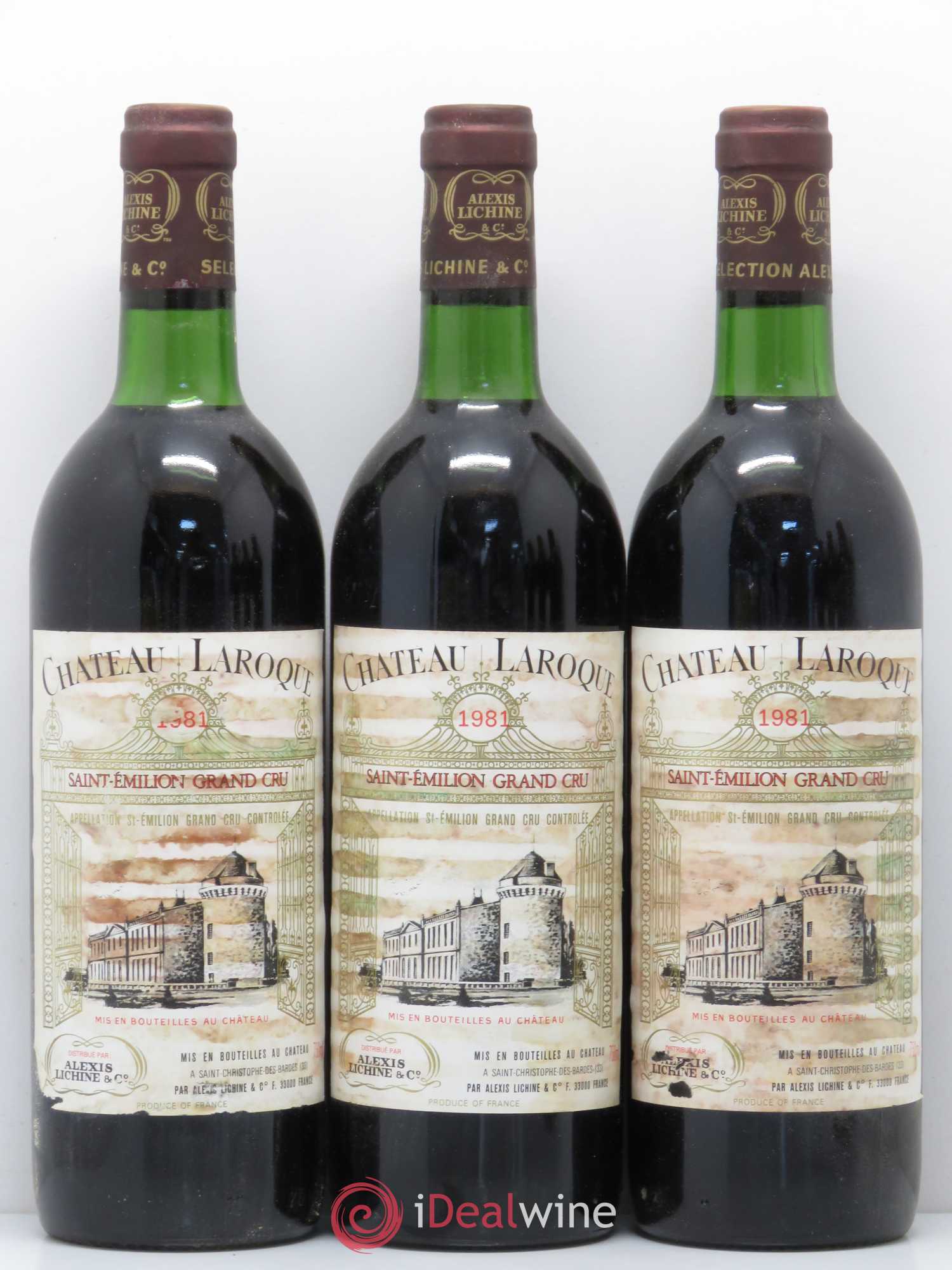 Château Laroque Grand Cru Classé (sans prix de réserve) 1981 - Lot de 6 bouteilles - 1