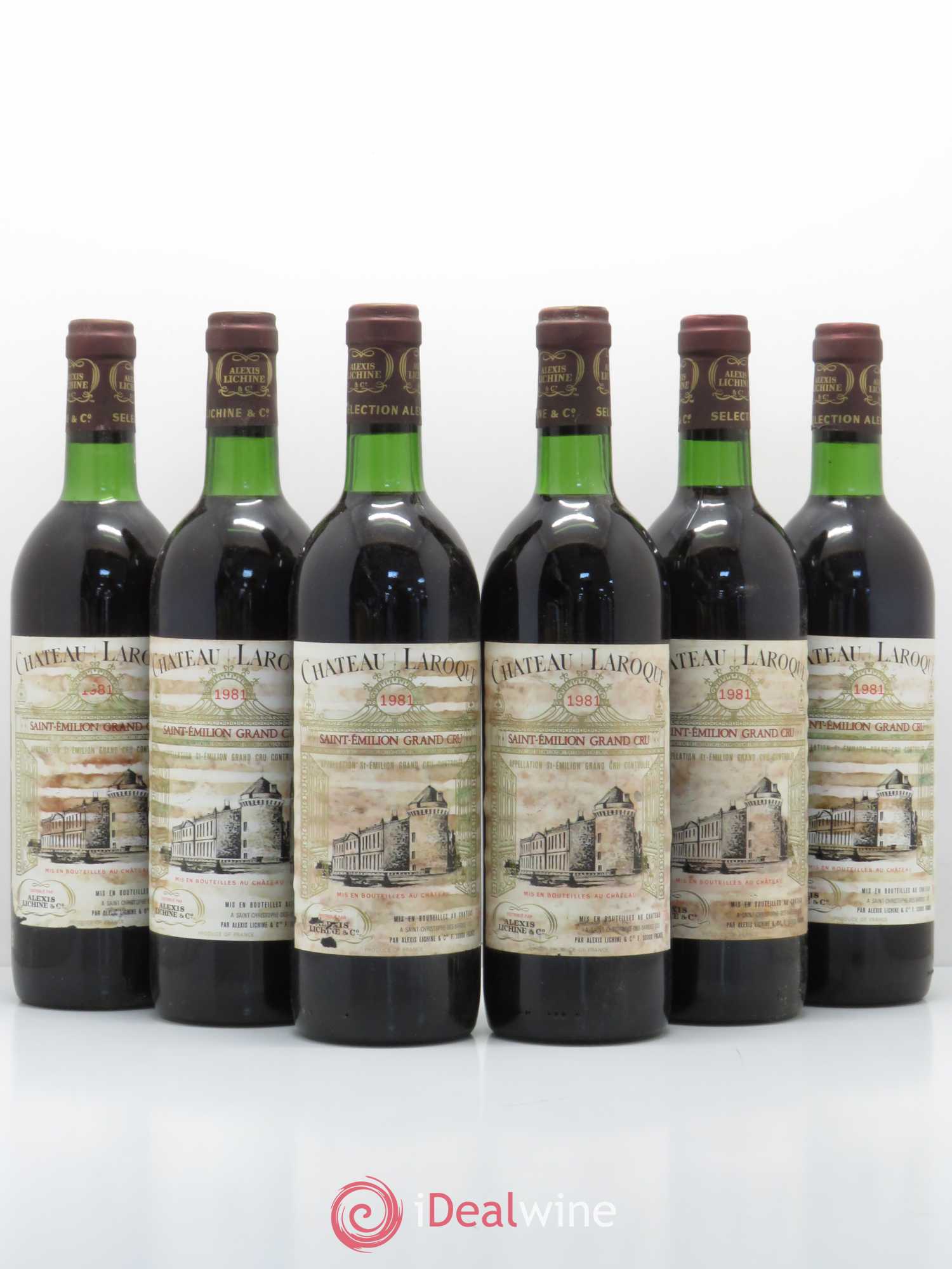 Château Laroque Grand Cru Classé (sans prix de réserve) 1981 - Lot de 6 bouteilles - 0