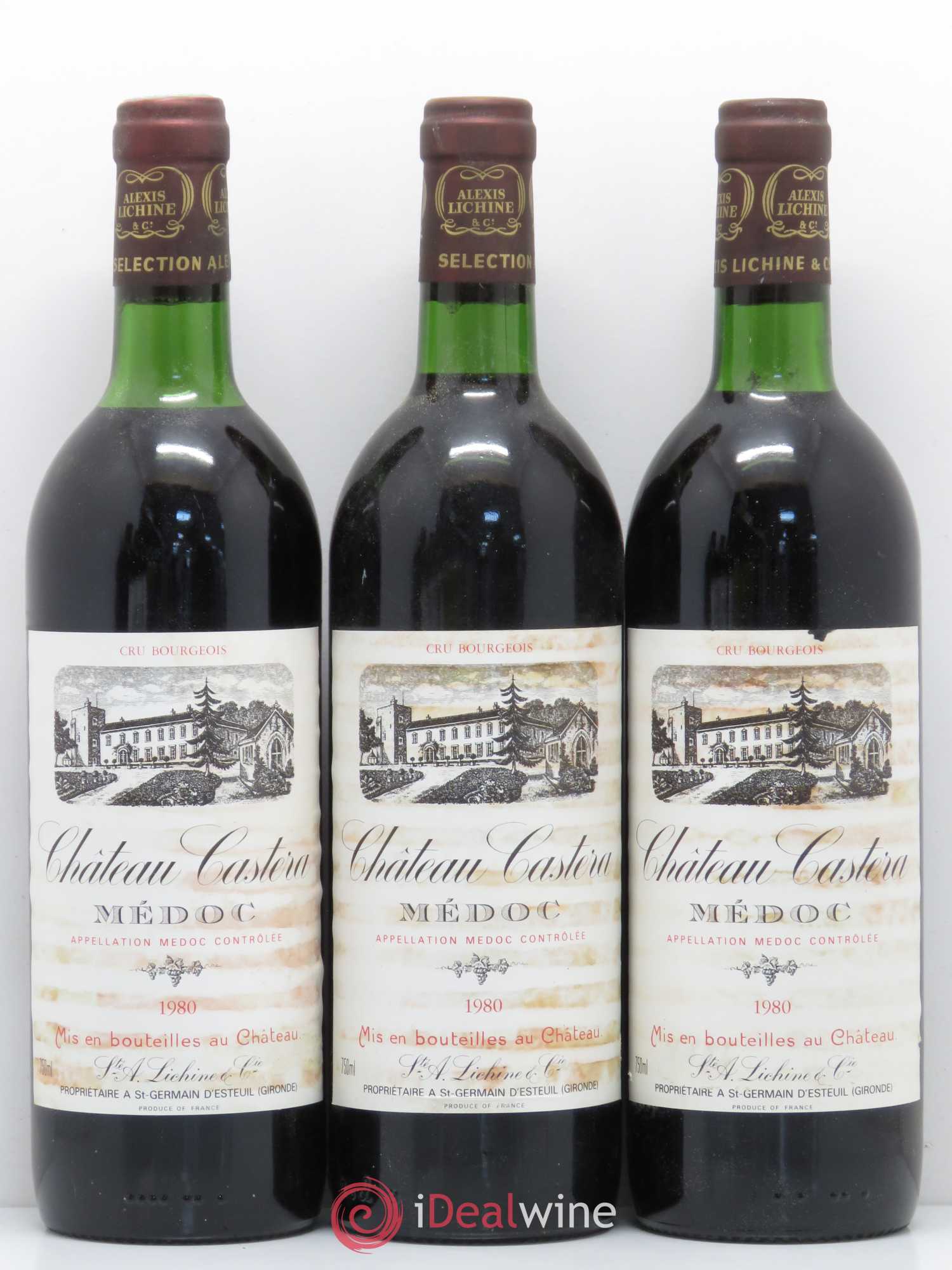 Château Castera Cru Bourgeois (sans prix de réserve) 1980 - Lot de 6 bouteilles - 2