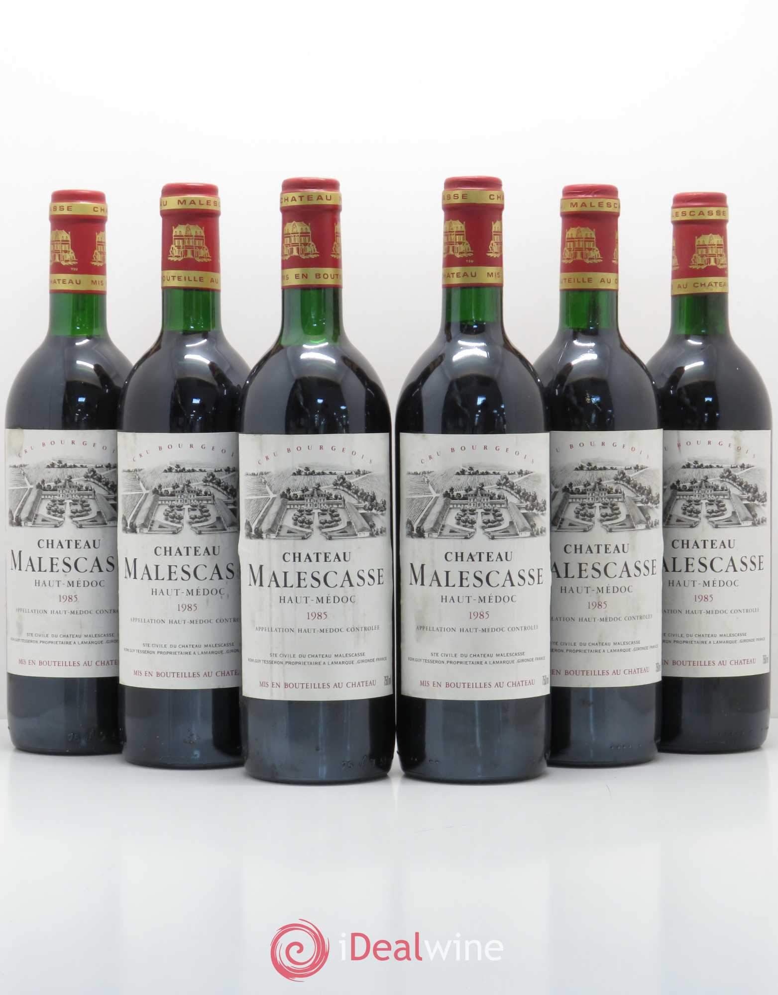 Château Malescasse Cru Bourgeois Exceptionnel 1985 - Lot de 6 bouteilles - 0