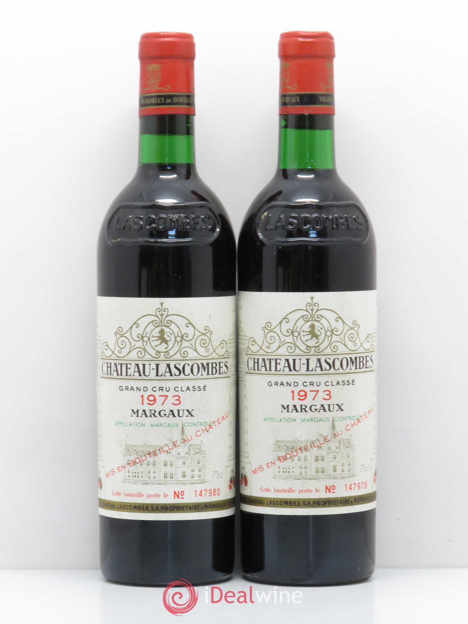 Château Lascombes 2ème Grand Cru Classé 1973 - Lot de 5 bouteilles - 2