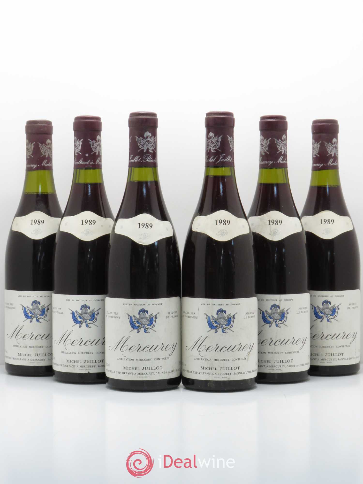 Mercurey Michel Juillot (Domaine) 1989 - Lot de 6 bouteilles - 0