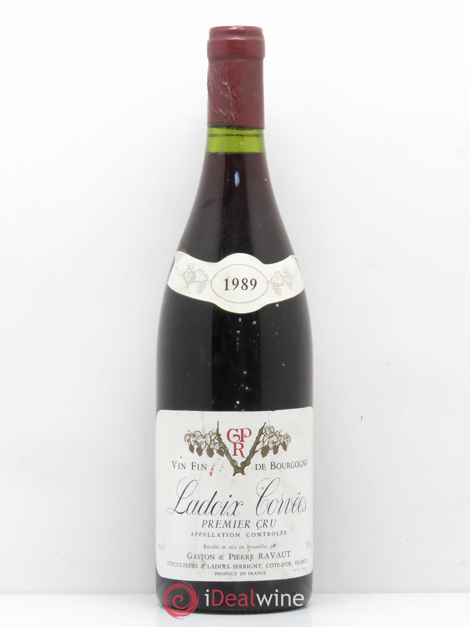 Ladoix 1er Cru Corvées Gaston et Pierre Ravault 1989 - Lot de 1 bouteille - 0