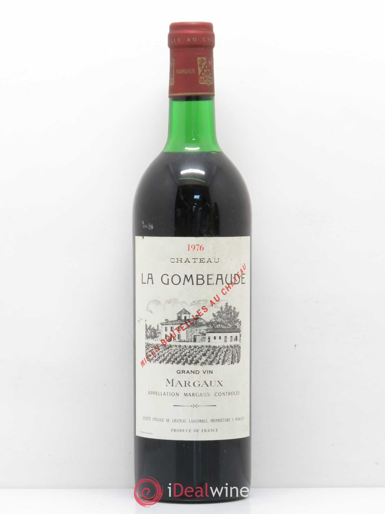 Bordeaux Margaux Château La Gombeaude 1976 - Posten von 1 Flasche - 0