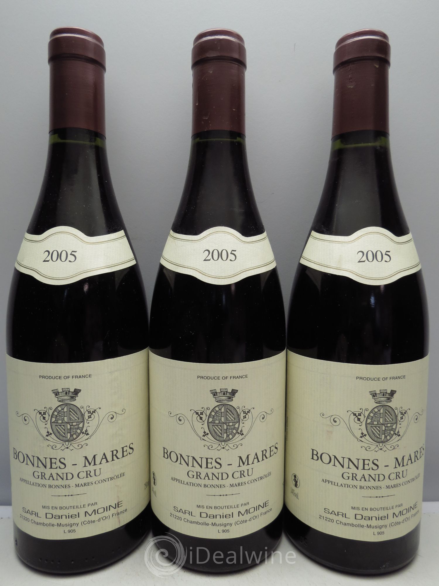 Bonnes-Mares Grand Cru Daniel 2005 - Lot de 3 bouteilles - 0