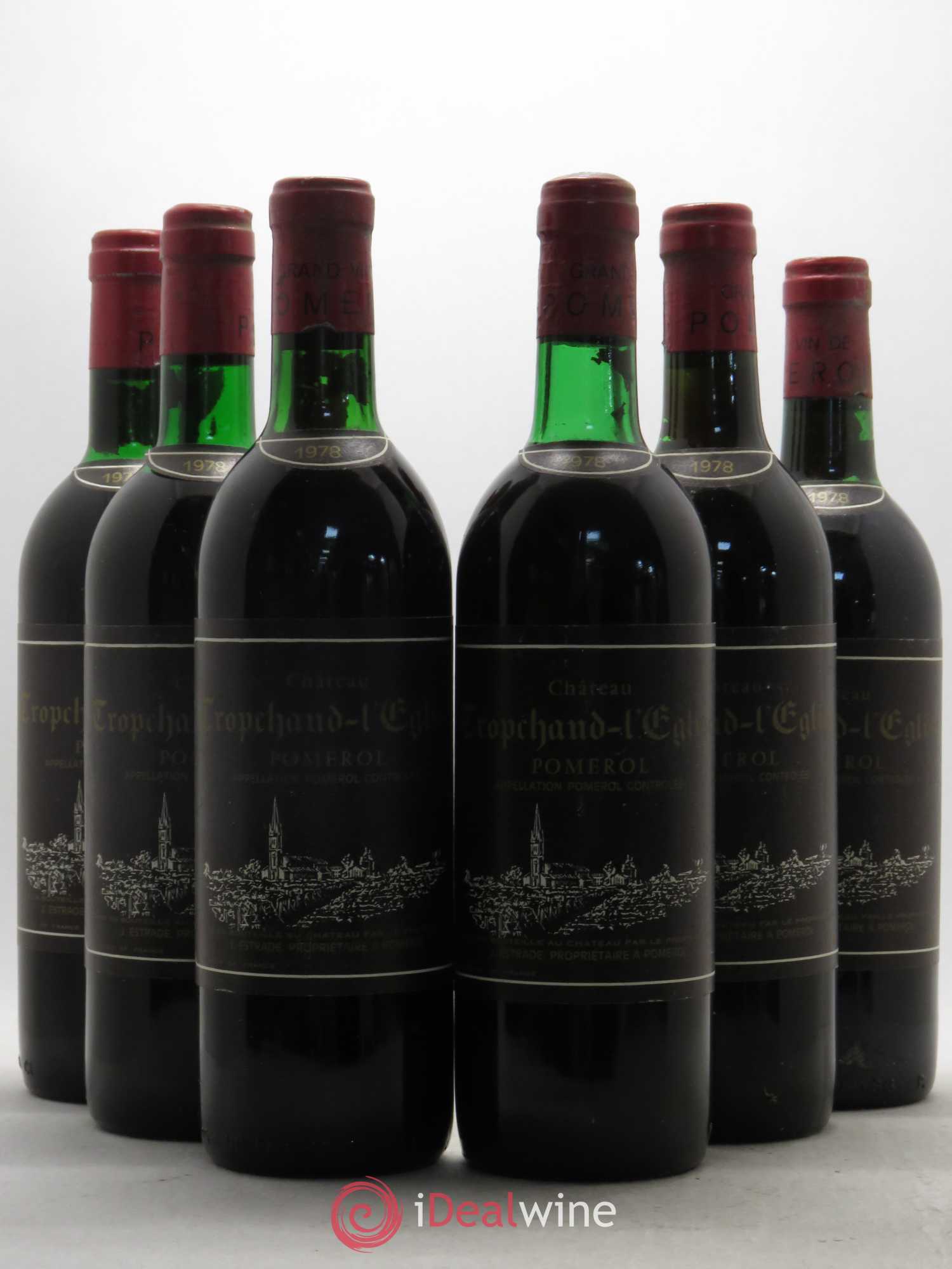 Pomerol Château Trochaud L'Eglise 1978 - Posten von 6 Flaschen - 0