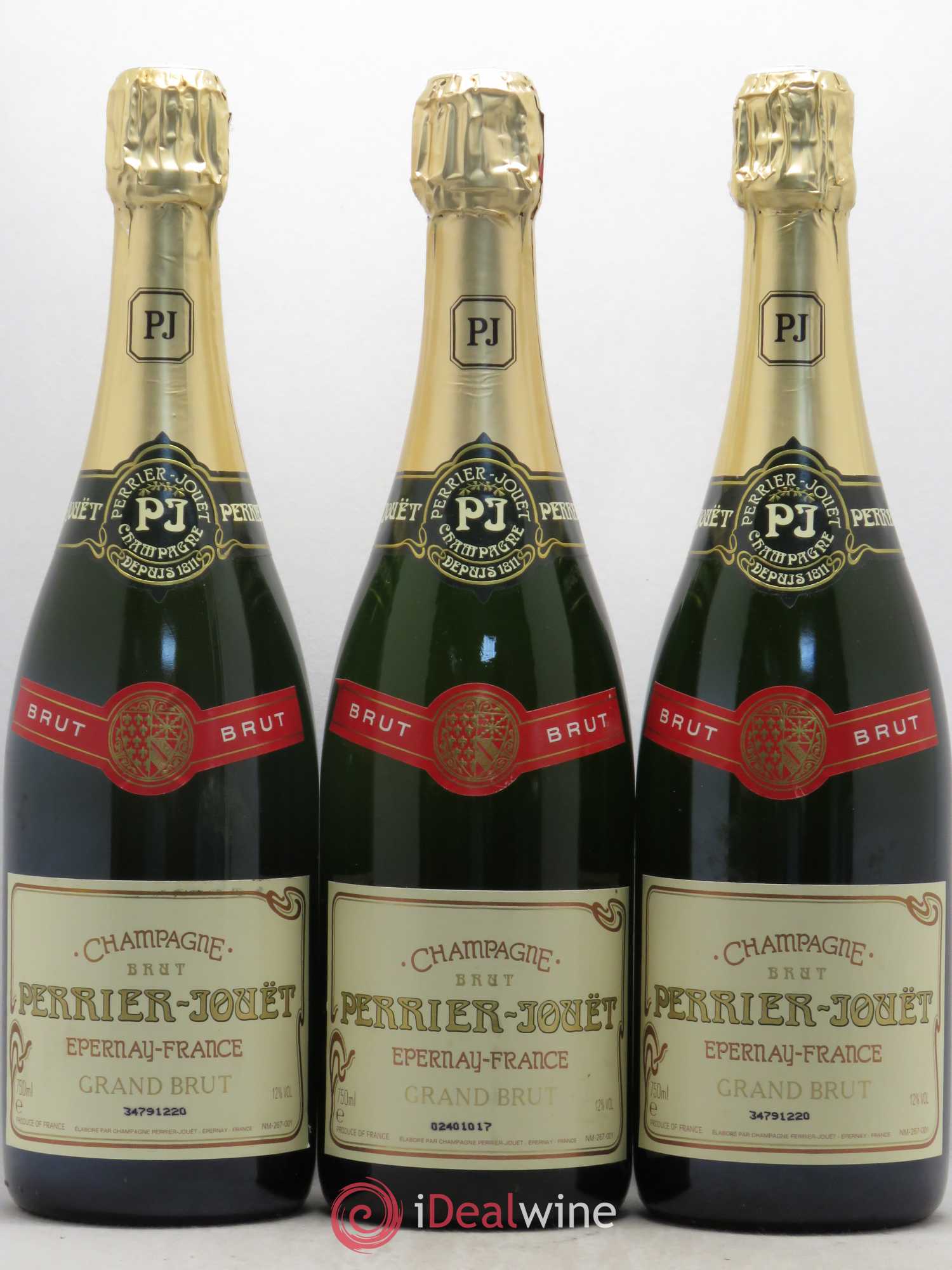Grand Brut Perrier-Jouët - Lot de 3 bouteilles - 0