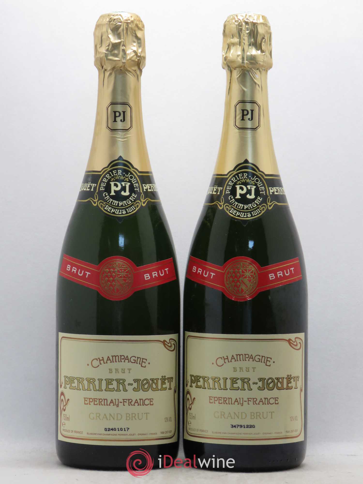 Grand Brut Perrier-Jouët - Lot de 2 bouteilles - 0