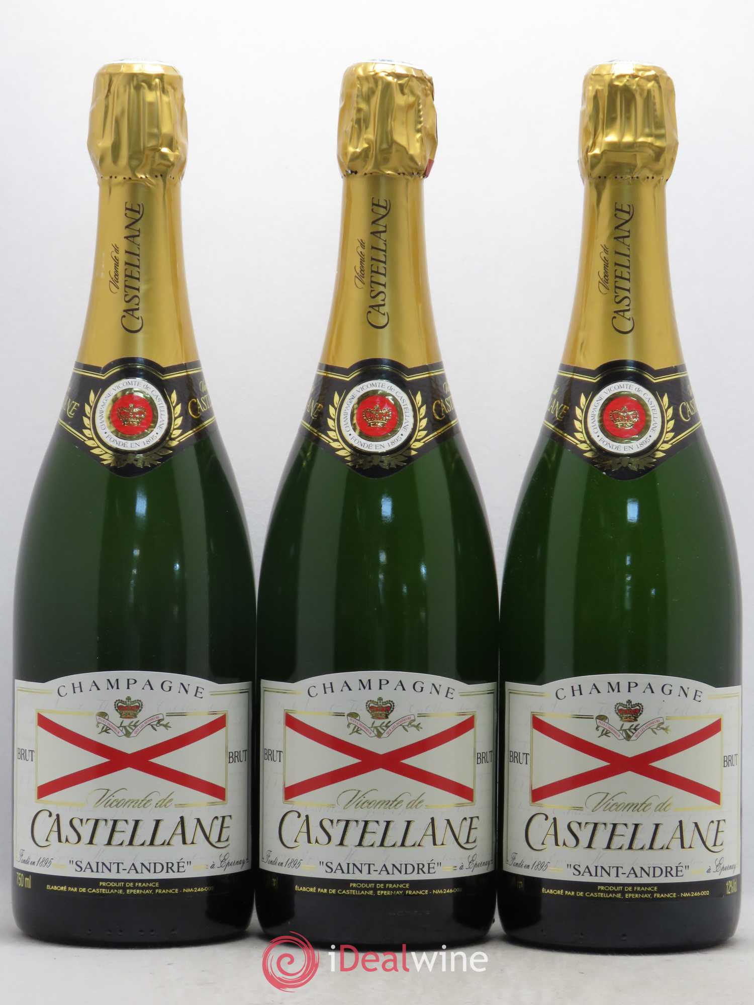 Champagne Cuvée Saint André De Castellane - Posten von 3 Flaschen - 0