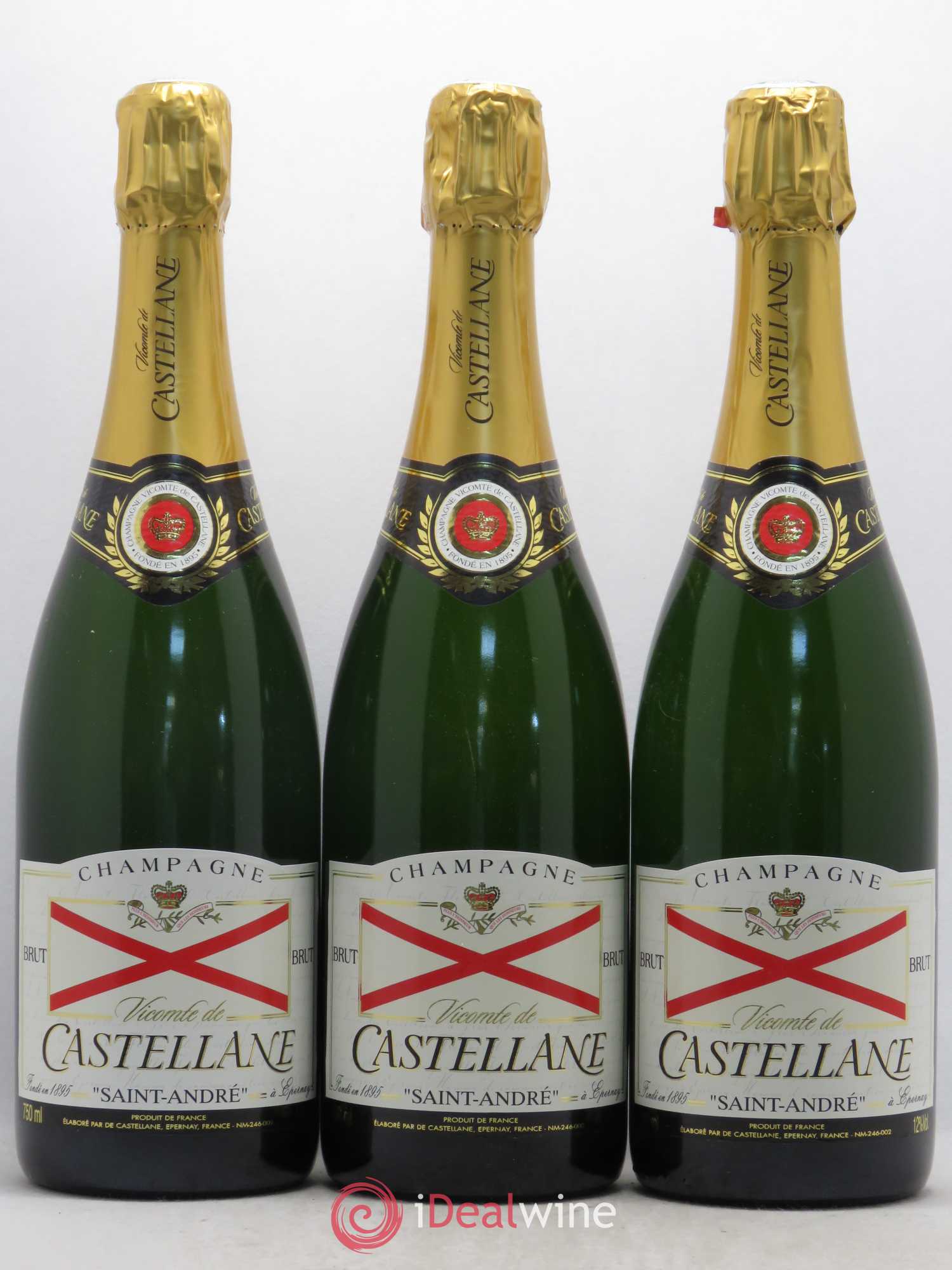 Champagne Cuvée Saint André De Castellane - Posten von 3 Flaschen - 0