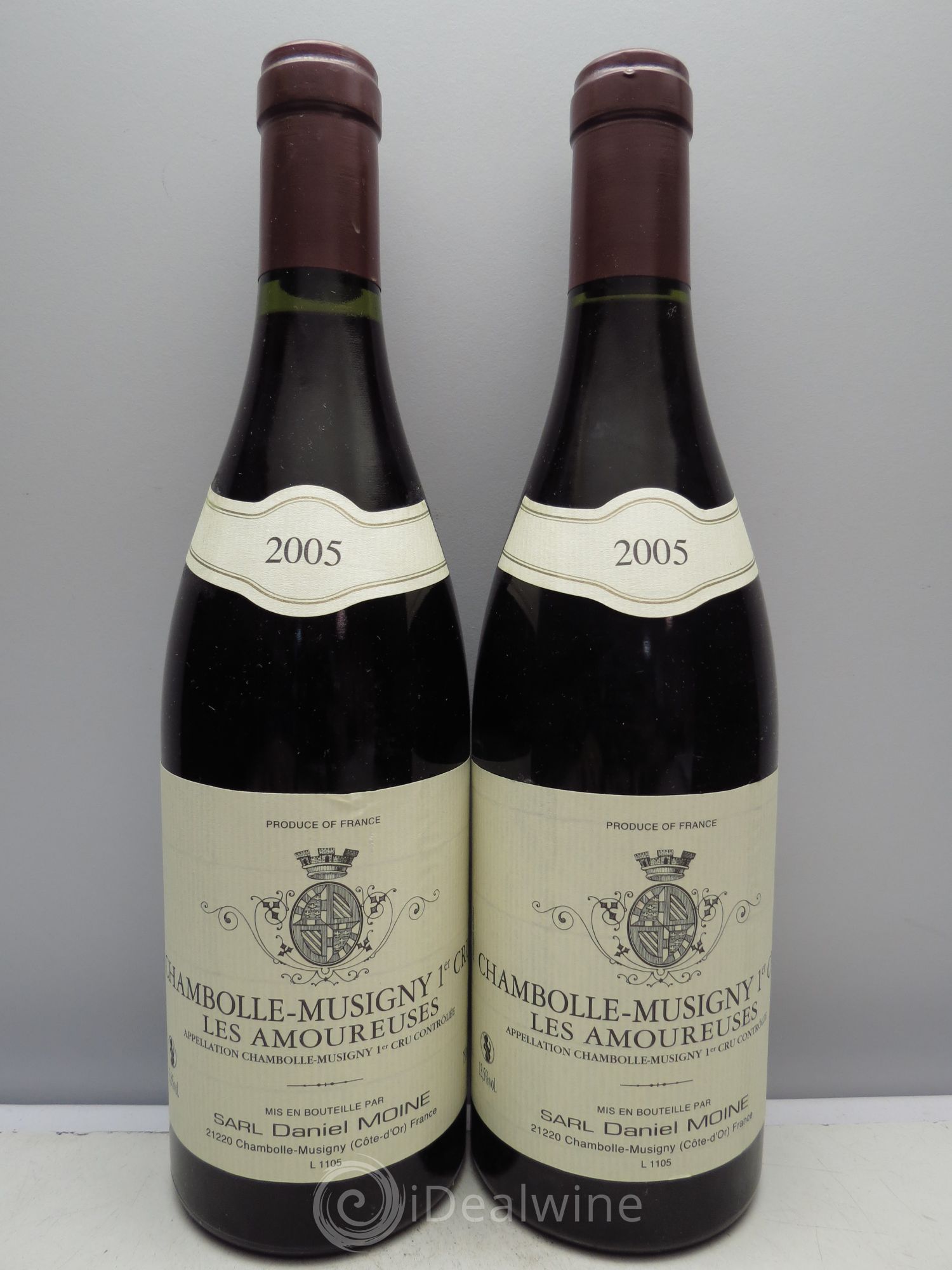 Chambolle-Musigny 1er Cru Daniel Moine 2005 - Lot de 2 bouteilles - 0