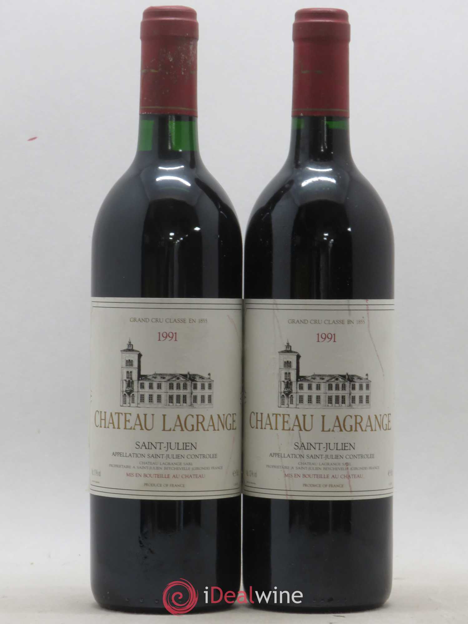 Château Lagrange 3ème Grand Cru Classé 1991 - Lot de 2 bouteilles - 0