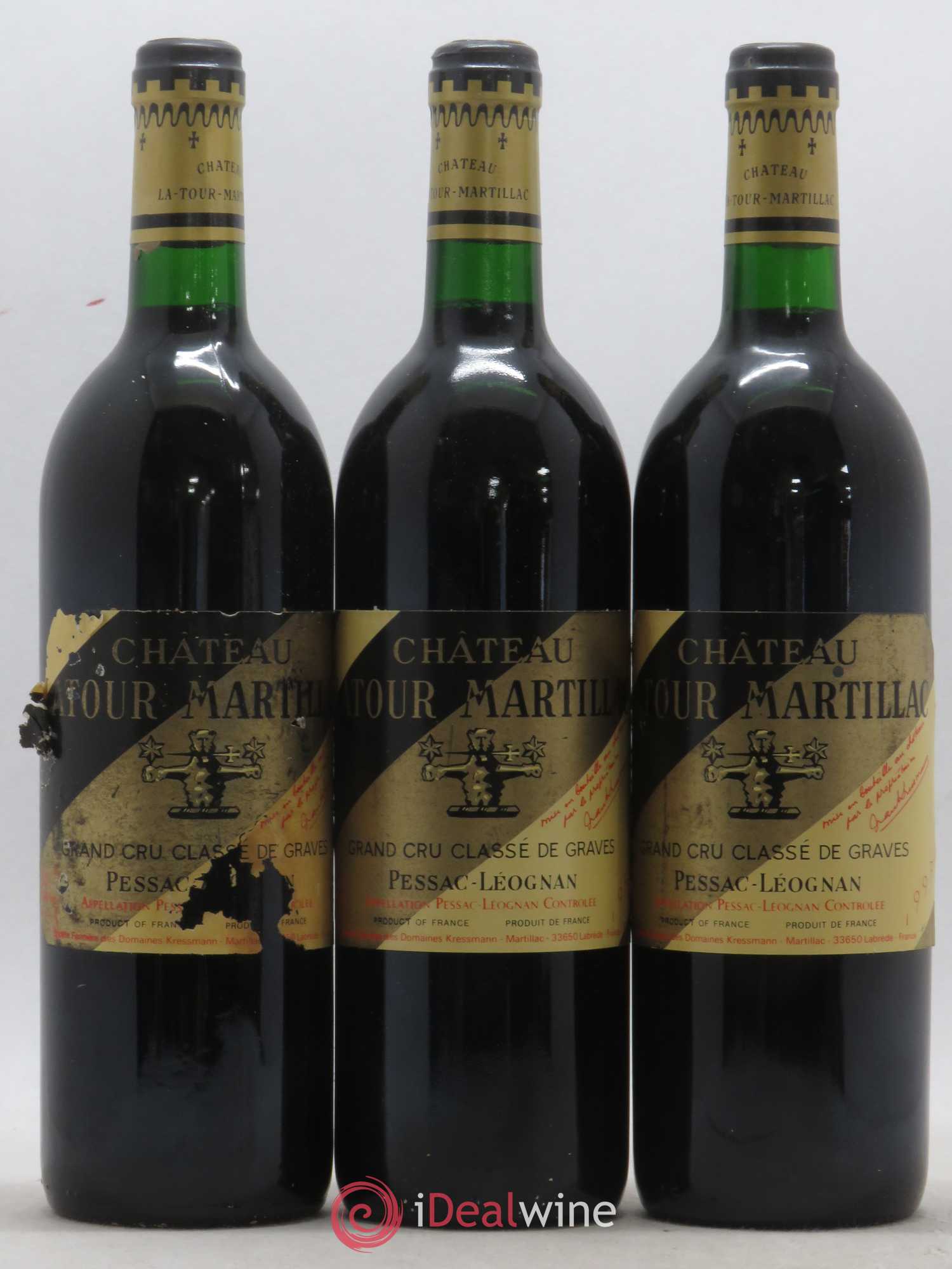 Château Latour-Martillac Cru Classé de Graves 1993 - Lot de 6 bouteilles - 1