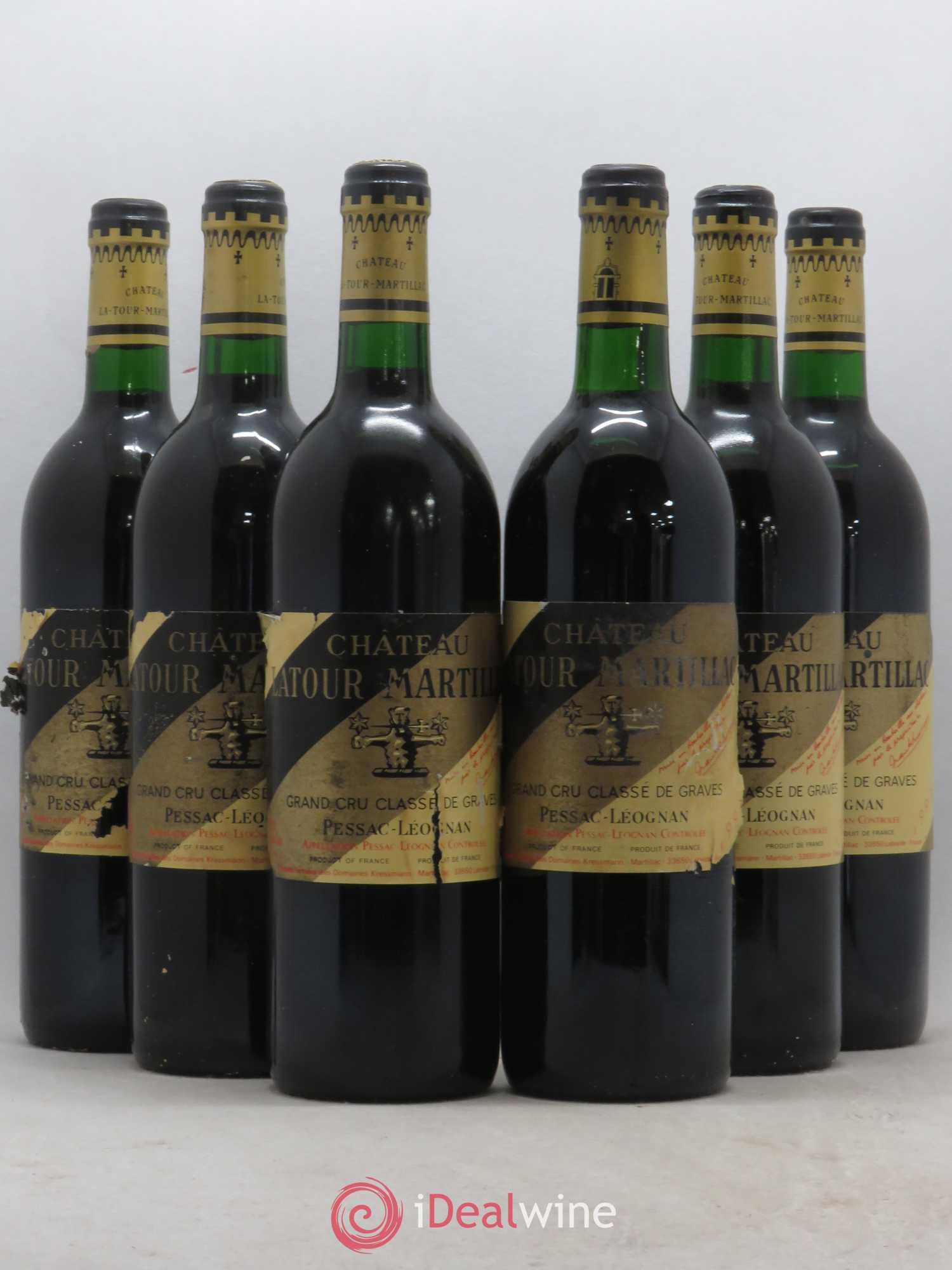 Château Latour-Martillac Cru Classé de Graves 1993 - Lot de 6 bouteilles - 0