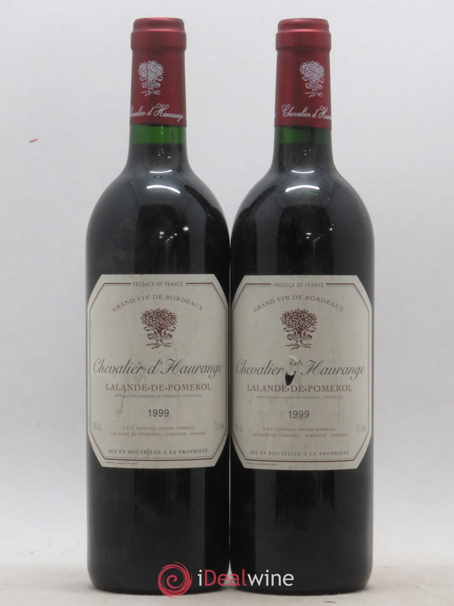 Acheter vin Bordeaux Chevalier d'Haurange 1999 (lot: B2157296-8748)