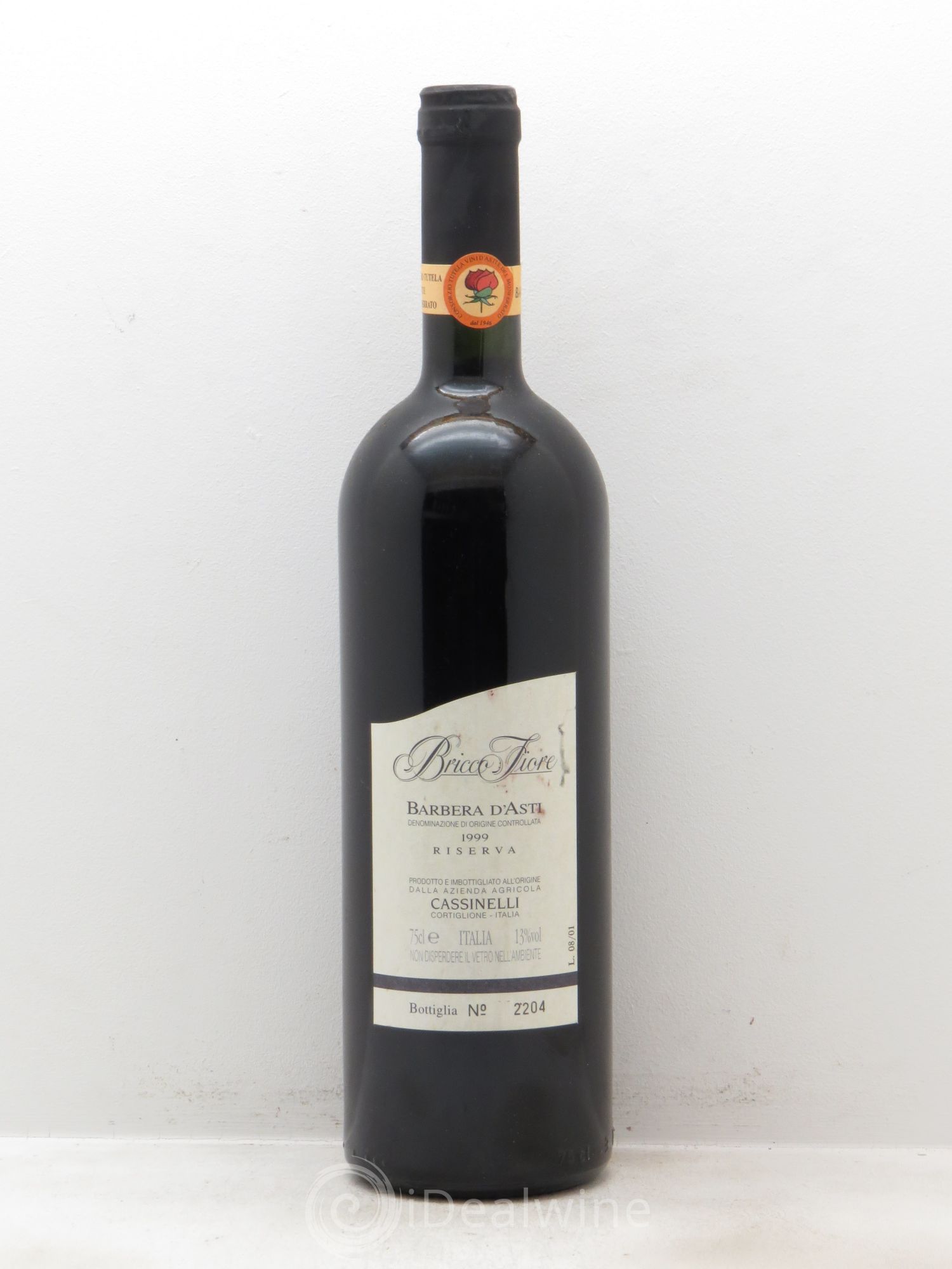 Italie Barbera d'Asti Bricco Fiore Riserva 1999 - Lot de 6 bouteilles - 0