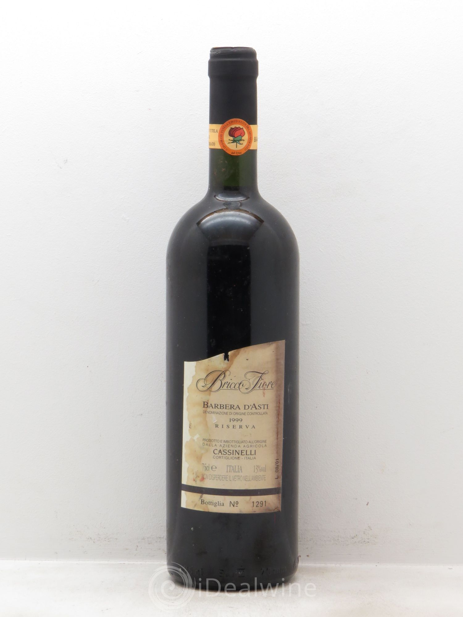 Italie Barbera d'Asti Bricco Fiore Riserva 1999 - Lot de 6 bouteilles - 0