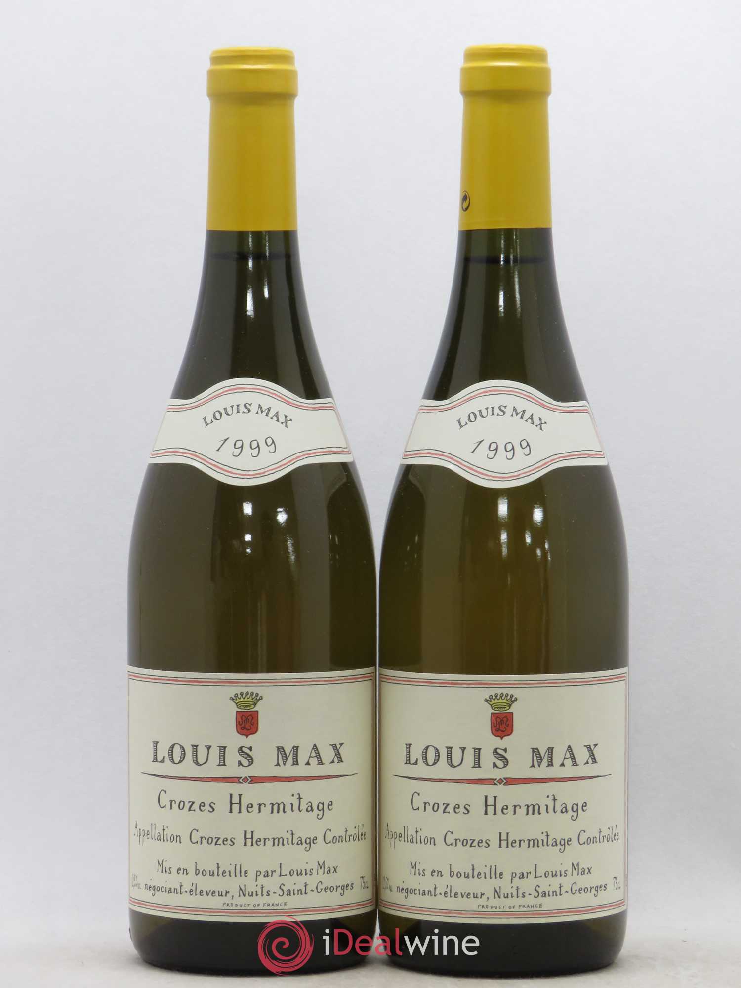 Crozes-Hermitage Louis Max (sans prix de réserve) 1999 - Lot de 2 bouteilles - 0