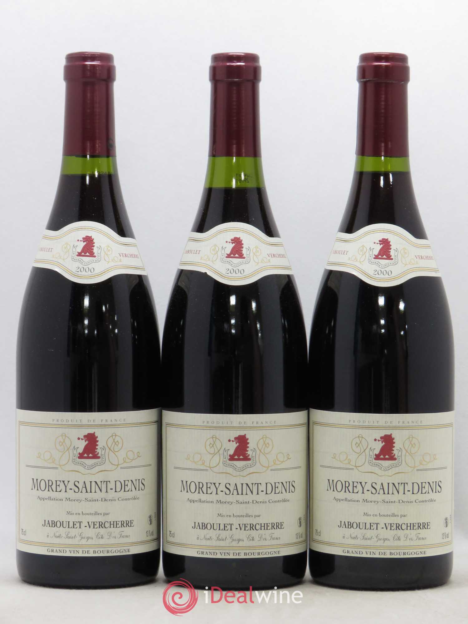 Morey-Saint-Denis Jaboulet Vercherre 2000 - Lot de 3 bouteilles - 0