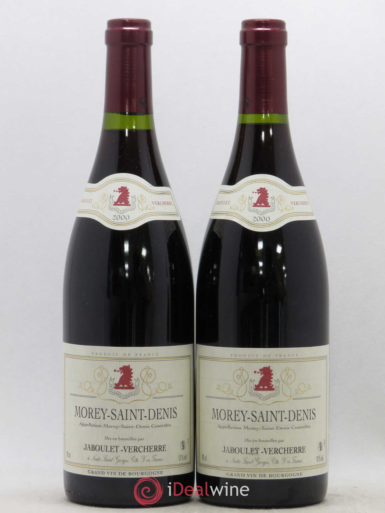 Morey-Saint-Denis Jaboulet Vercherre 2000 - Lot de 2 bouteilles - 0