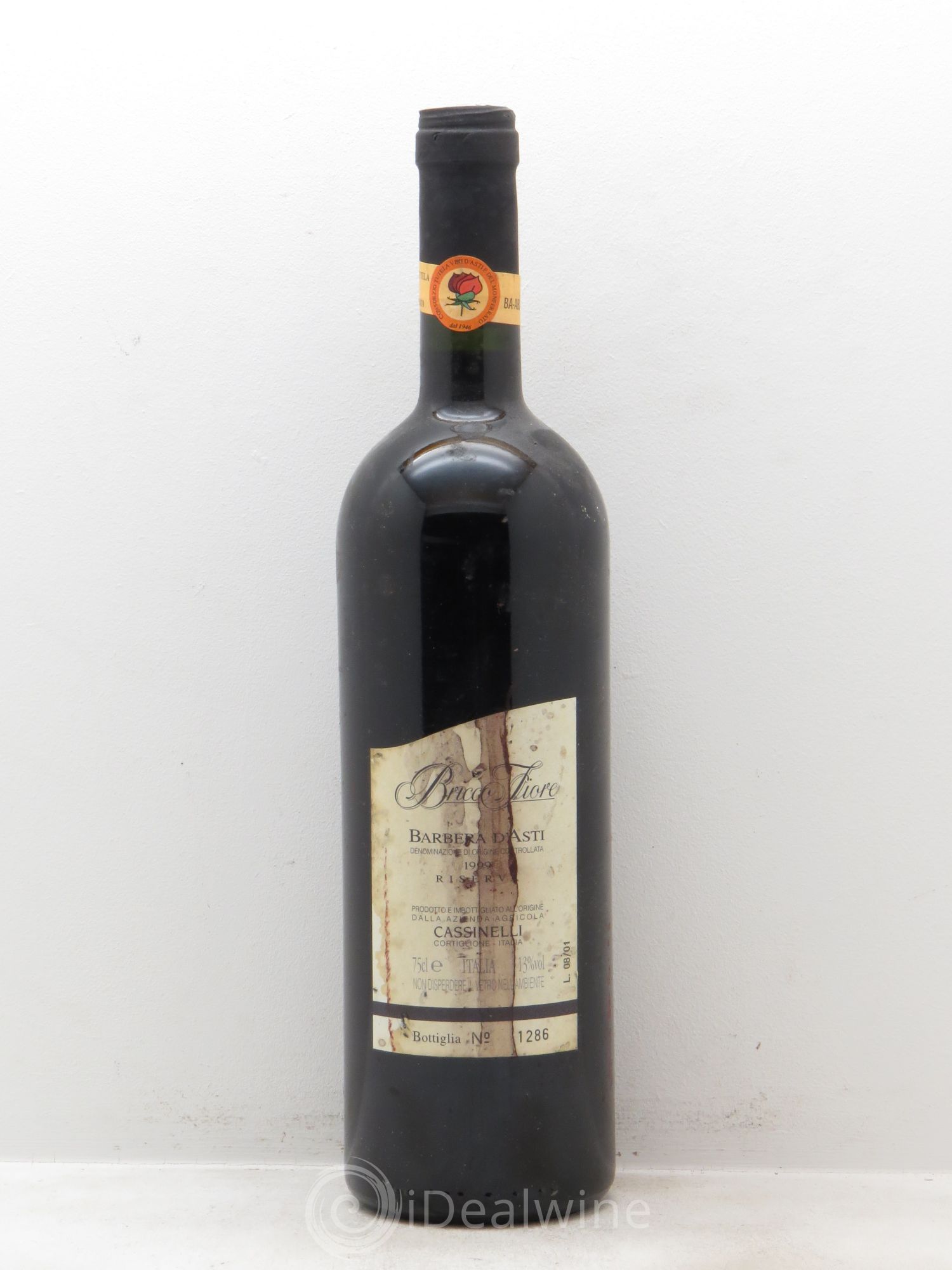 Italie Barbera d'Asti Bricco Fiore Riserva 1999 - Lot de 6 bouteilles - 0