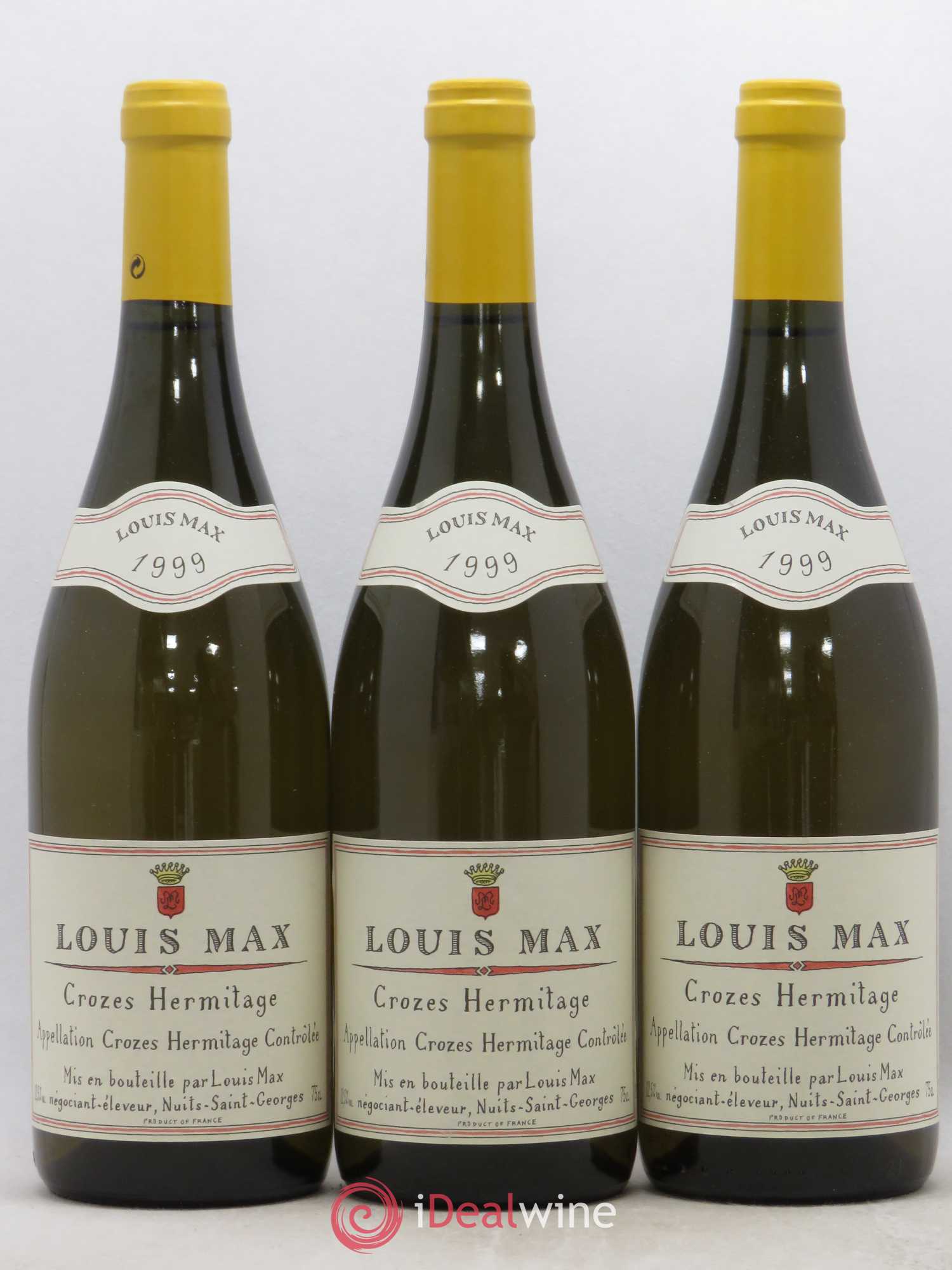 Crozes-Hermitage Louis Max 1999 - Lot de 3 bouteilles - 0