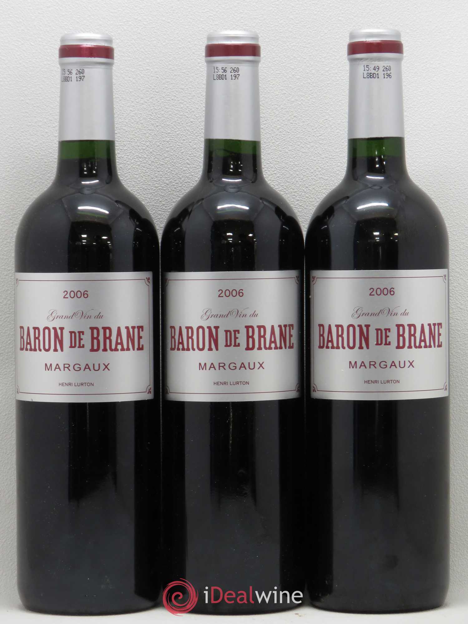 Baron de Brane Second Vin 2006 - Lot de 3 bouteilles - 0