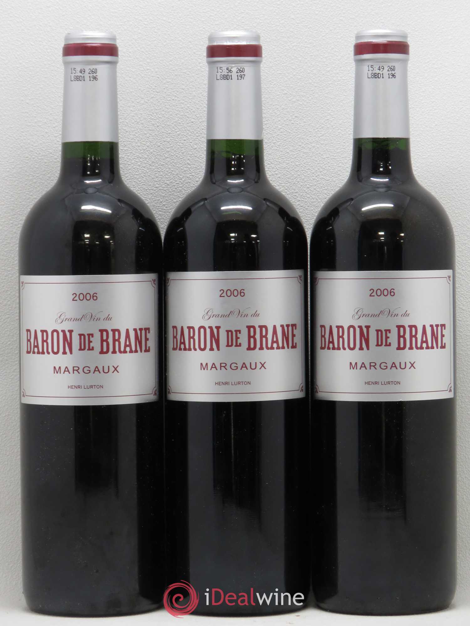 Baron de Brane Second Vin 2006 - Lot de 3 bouteilles - 0