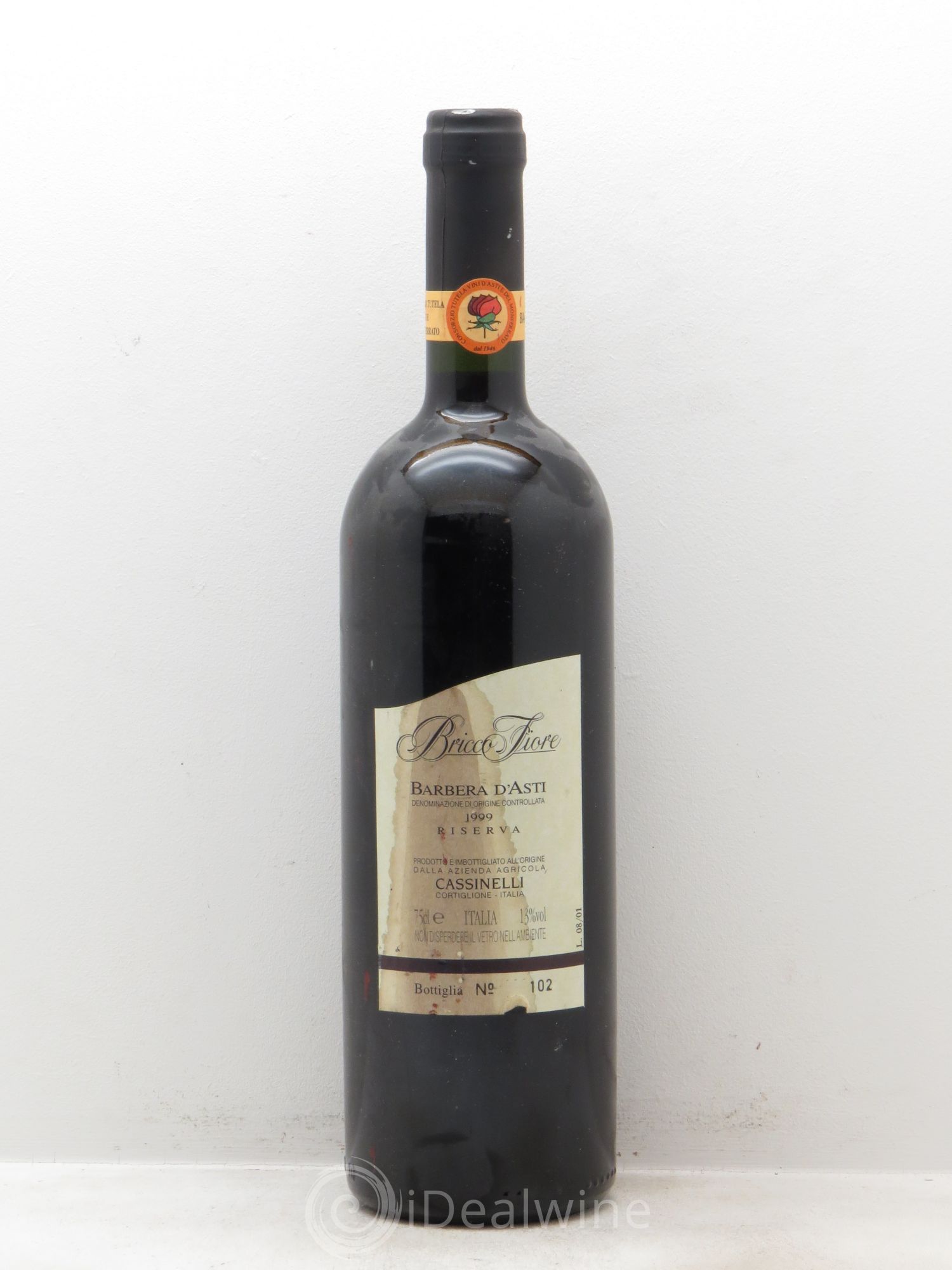 Italie Barbera d'Asti Bricco Fiore Riserva 1999 - Lot de 1 bouteille - 0