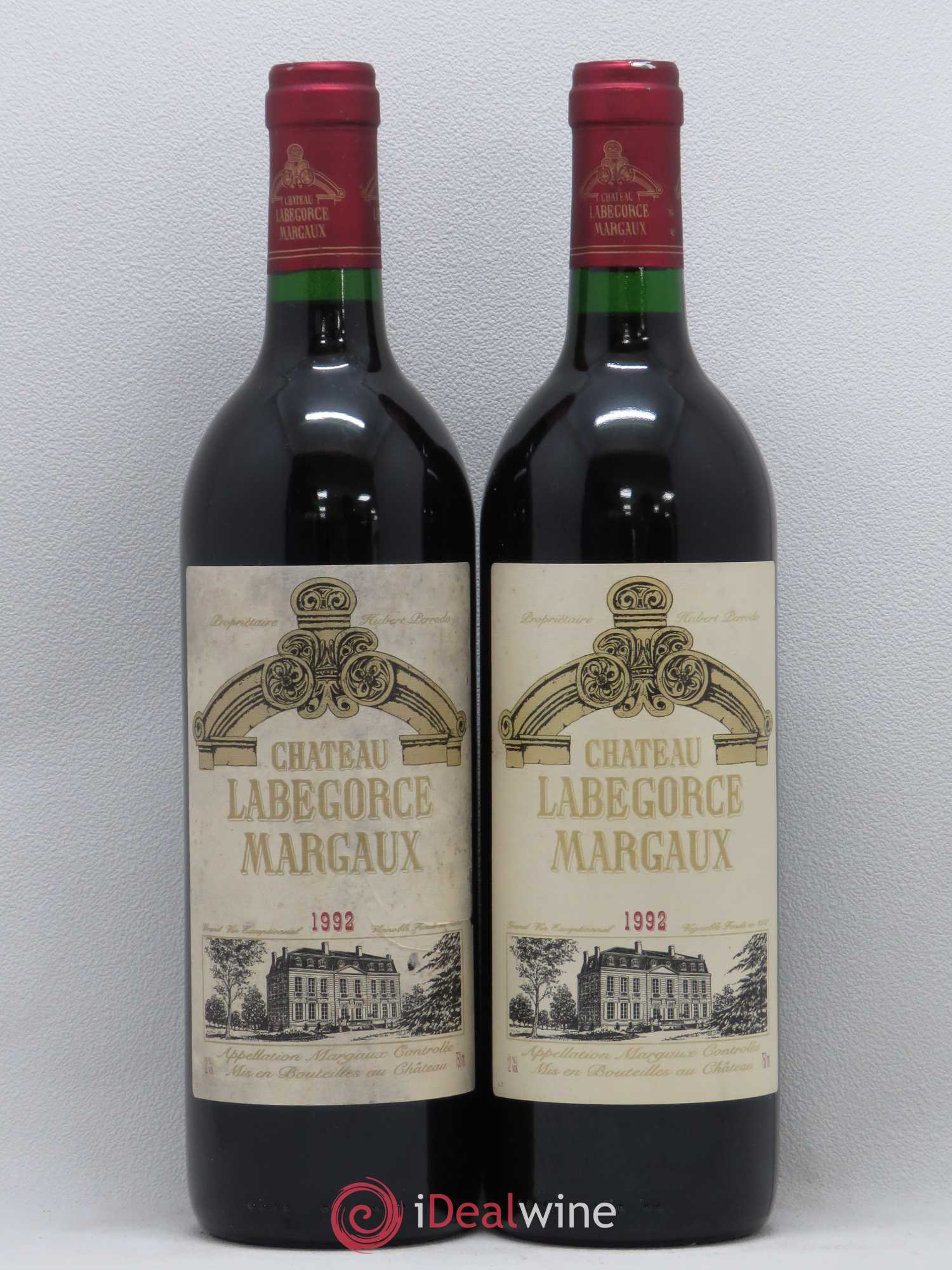 Château Labegorce Cru Bourgeois 1992 - Lot de 2 bouteilles - 0