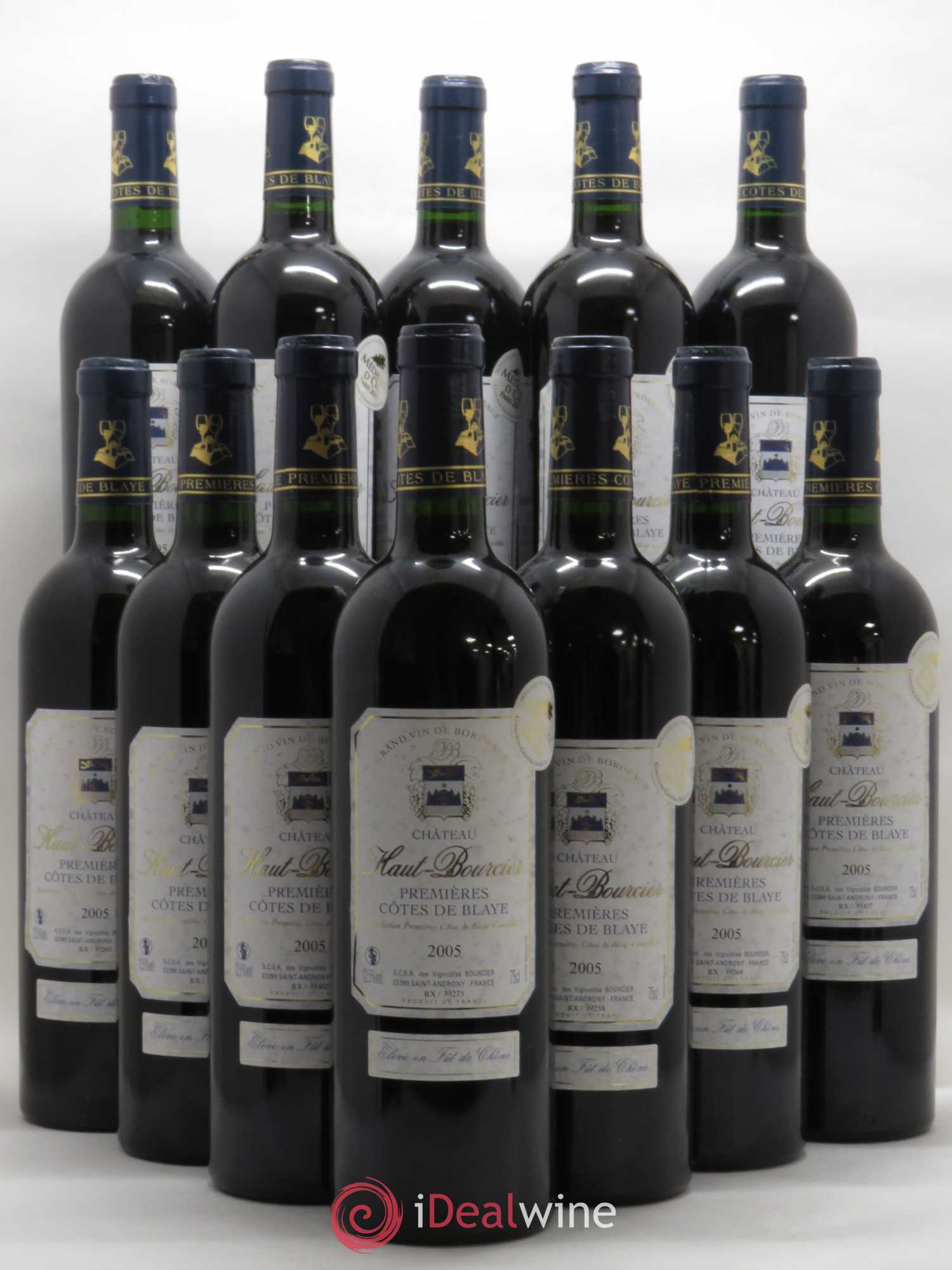 Premières-Côtes-de-Blaye (Blaye-Côtes-de-Bordeaux) Château Haut Bourcier (no reserve) 2005 - Lot of 12 bottles - 0