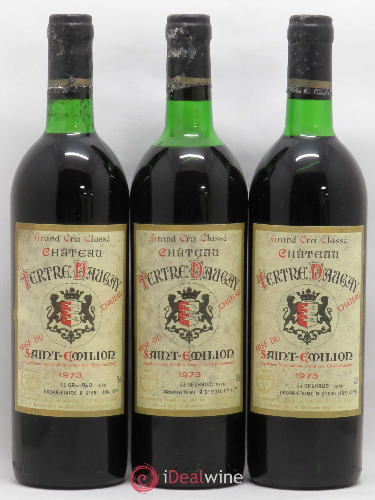 Château Tertre Daugay Grand Cru Classé 1973 - Lot de 6 bouteilles - 1