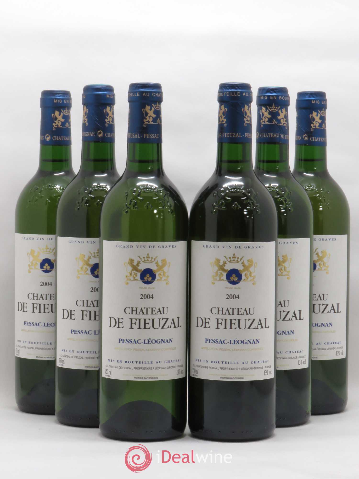 Château de Fieuzal 2004 - Lot de 6 bouteilles - 0
