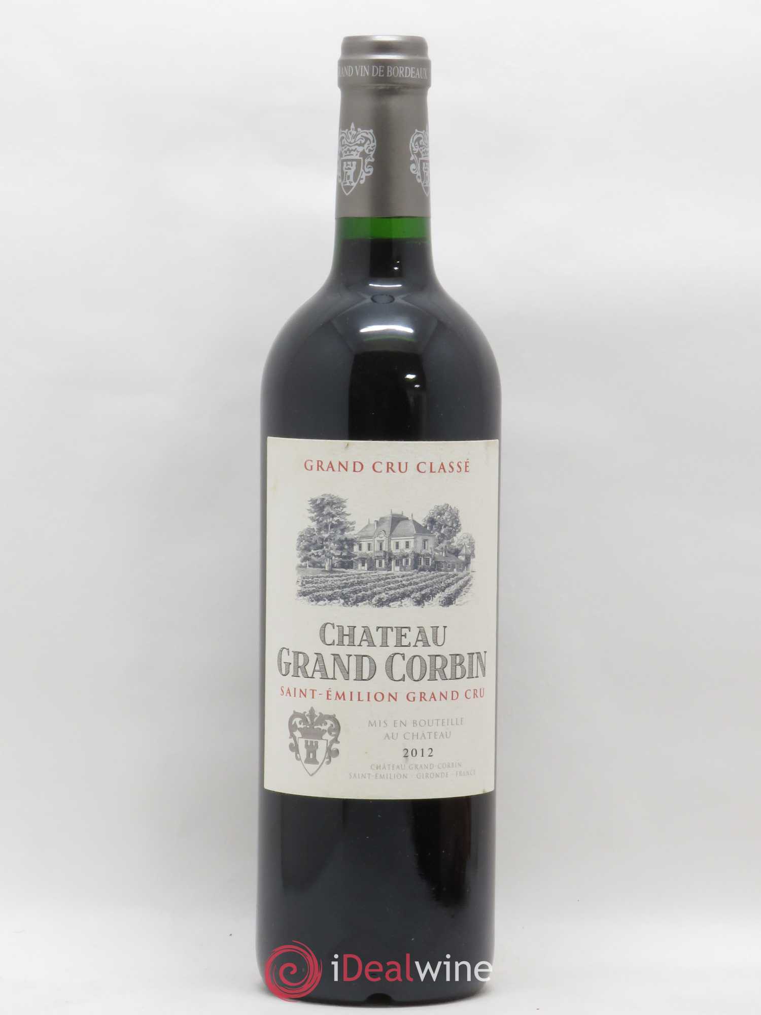 Château Grand Corbin Grand Cru Classé 2012 - Lot de 1 bouteille - 0