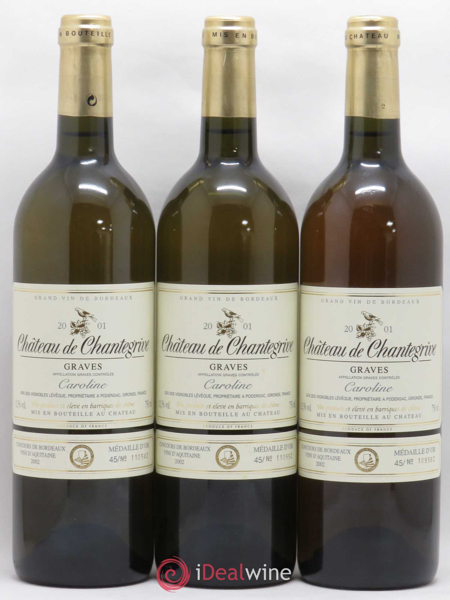 Château de Chantegrive Cuvée Caroline 2001 - Lot de 12 bouteilles - 4