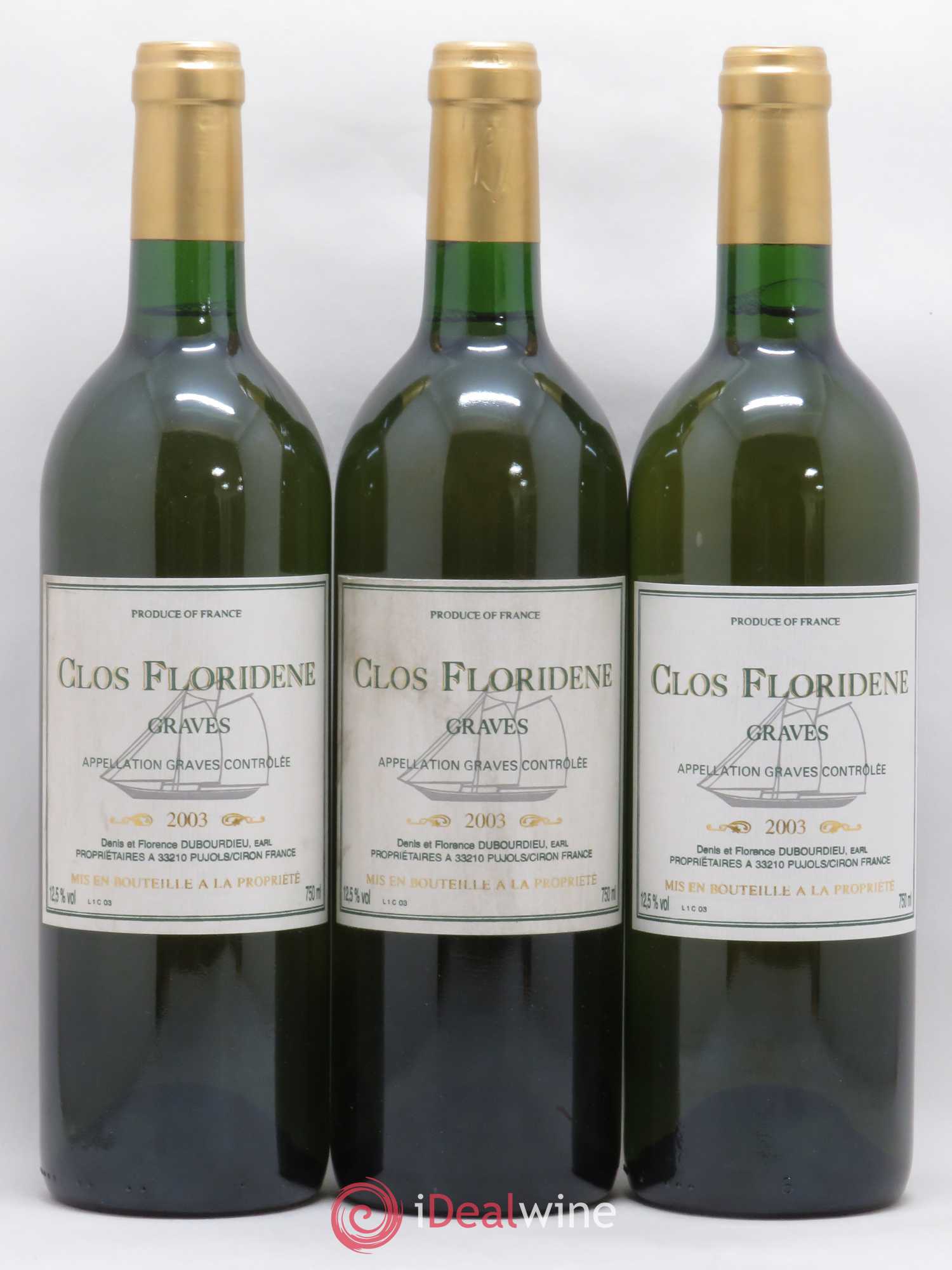 Clos Floridène (sans prix de réserve) 2003 - Lot de 12 bouteilles - 3
