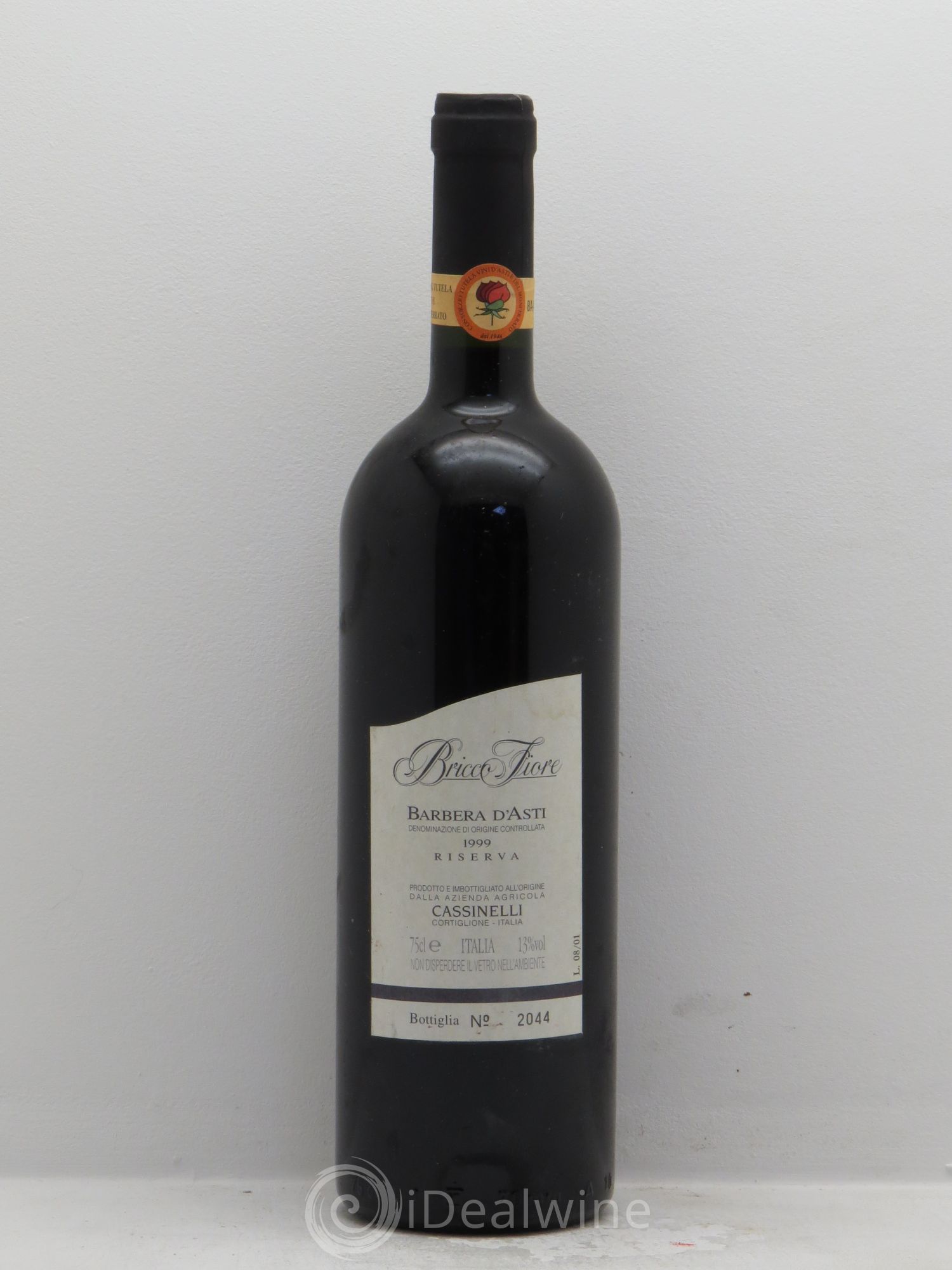 Italie Barbera d'Asti Bricco Fiore Riserva (sans prix de réserve) 1999 - Posten von 1 Flasche - 0