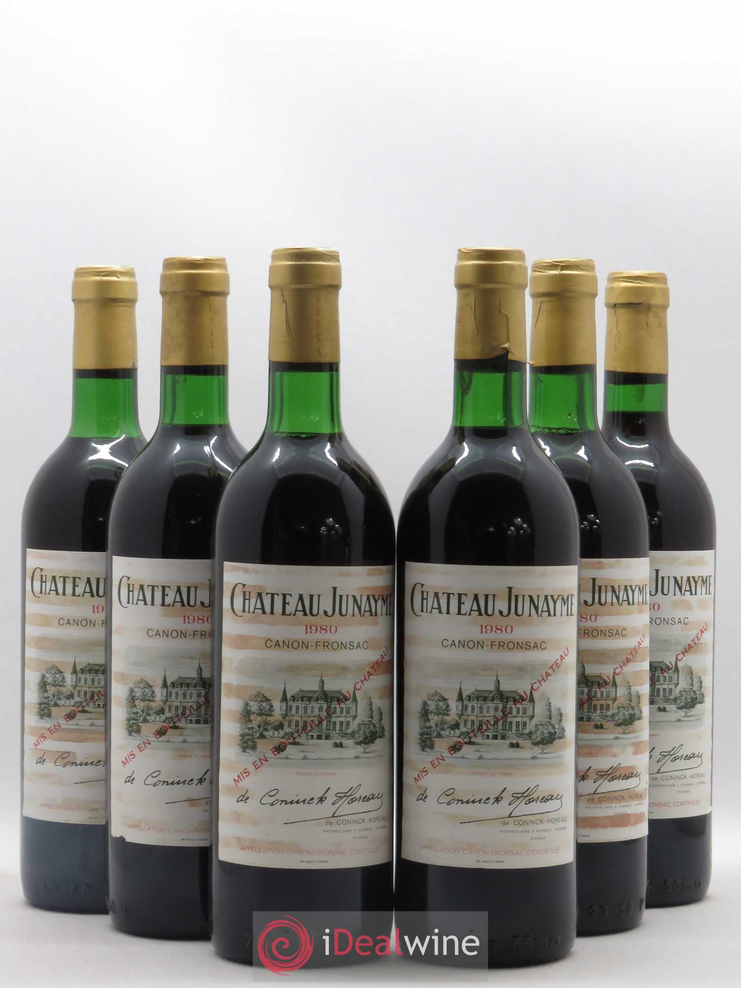 Canon-Fronsac Château Junayme (sans prix de réserve) 1980 - Posten von 6 Flaschen - 0