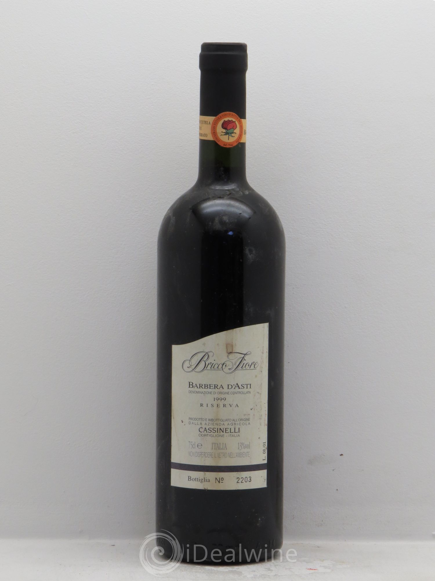 Italie Barbera d'Asti Bricco Fiore Riserva (sans prix de réserve) 1999 - Posten von 1 Flasche - 0
