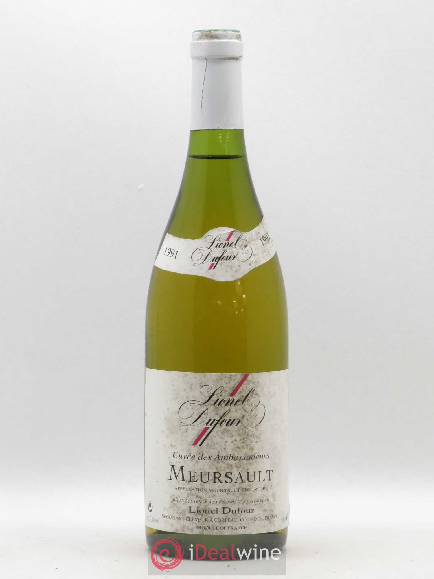 Meursault Cuvée des Ambassadeurs Lionel Dufour 1991 - Posten von 1 Flasche - 0