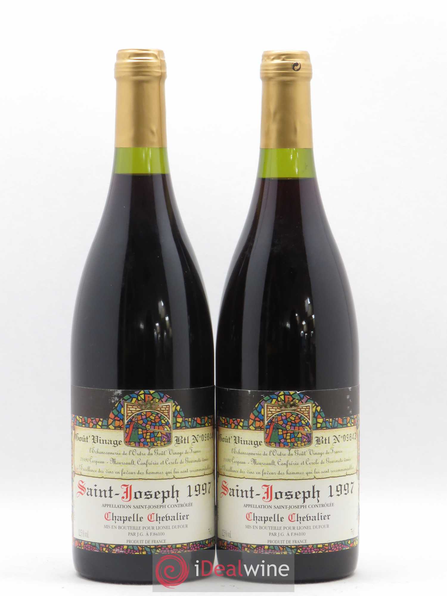 Saint-Joseph Chapelle Chevalier Gout Vinage 1997 - Posten von 2 Flaschen - 0