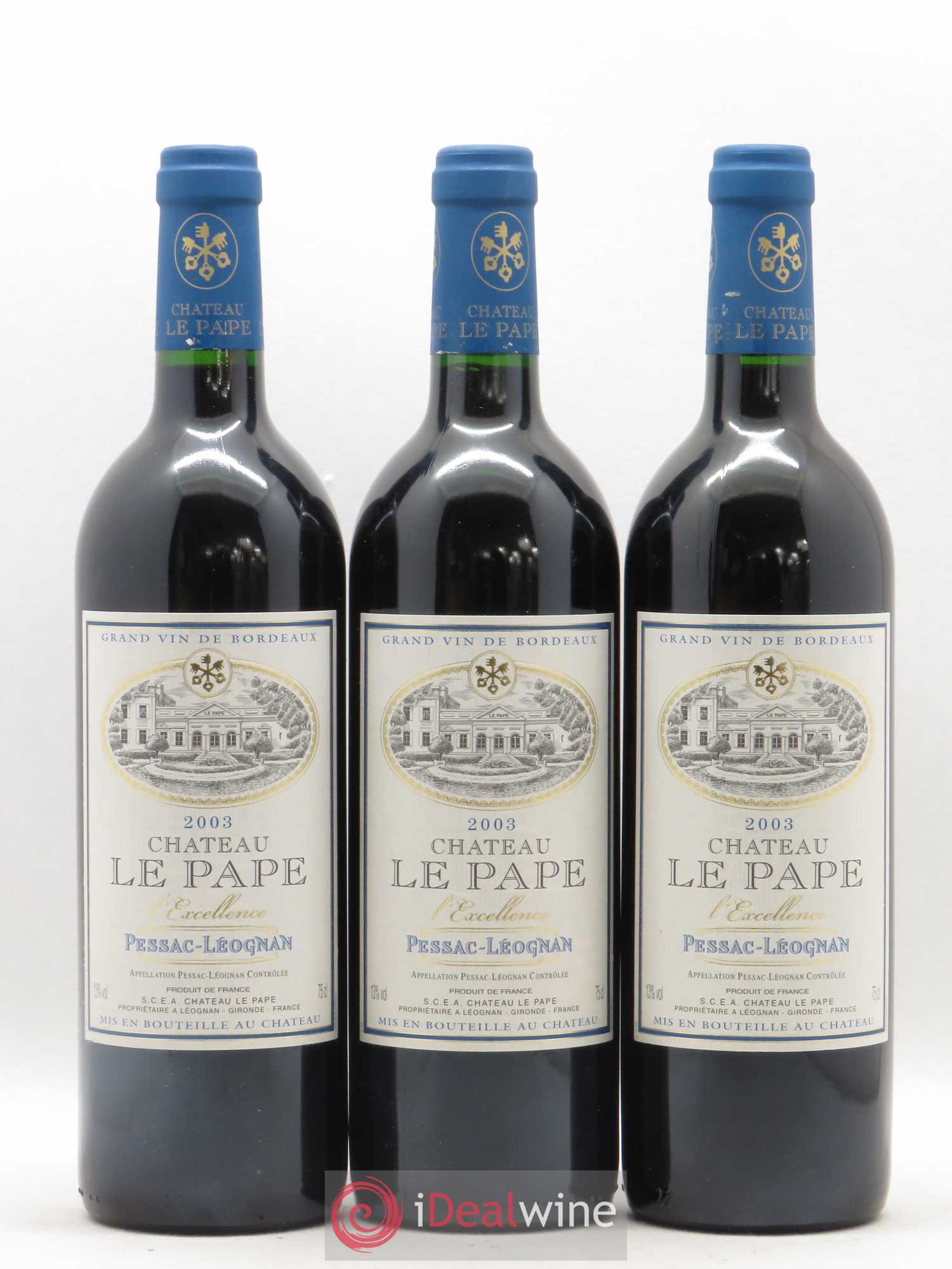 Pessac-Léognan Château Le Pape L'Excellence 2003 - Posten von 6 Flaschen - 1