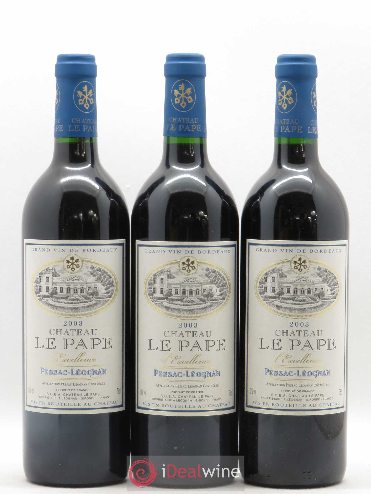 Pessac-Léognan Château Le Pape L'Excellence 2003 - Posten von 6 Flaschen - 2
