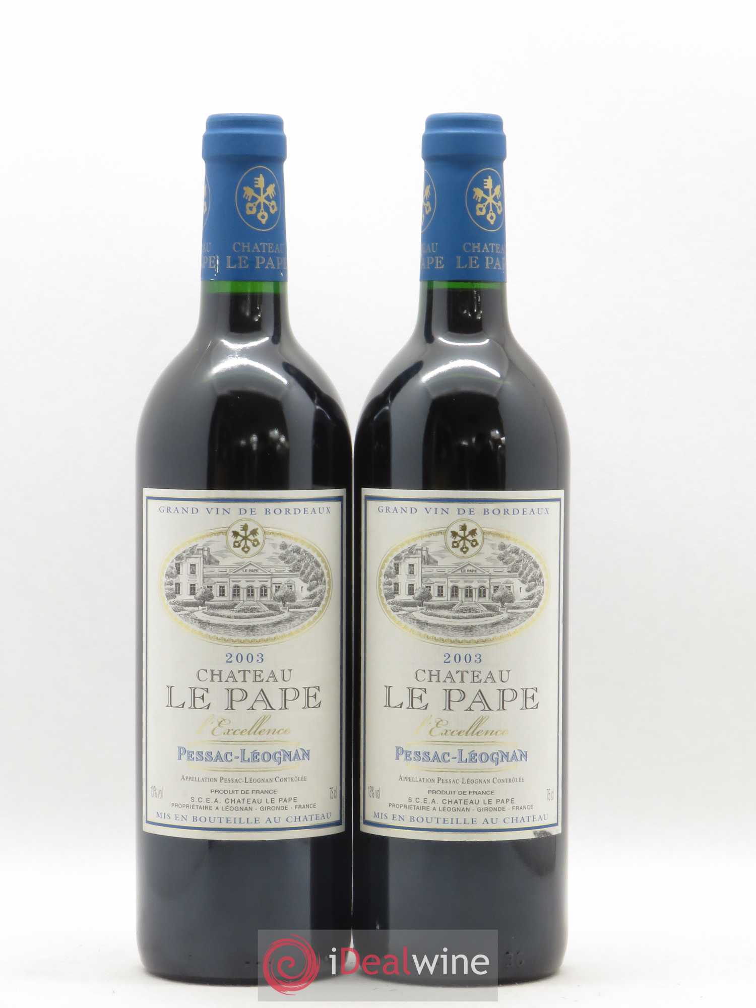 Pessac-Léognan Château Le Pape L'Excellence 2003 - Posten von 2 Flaschen - 0