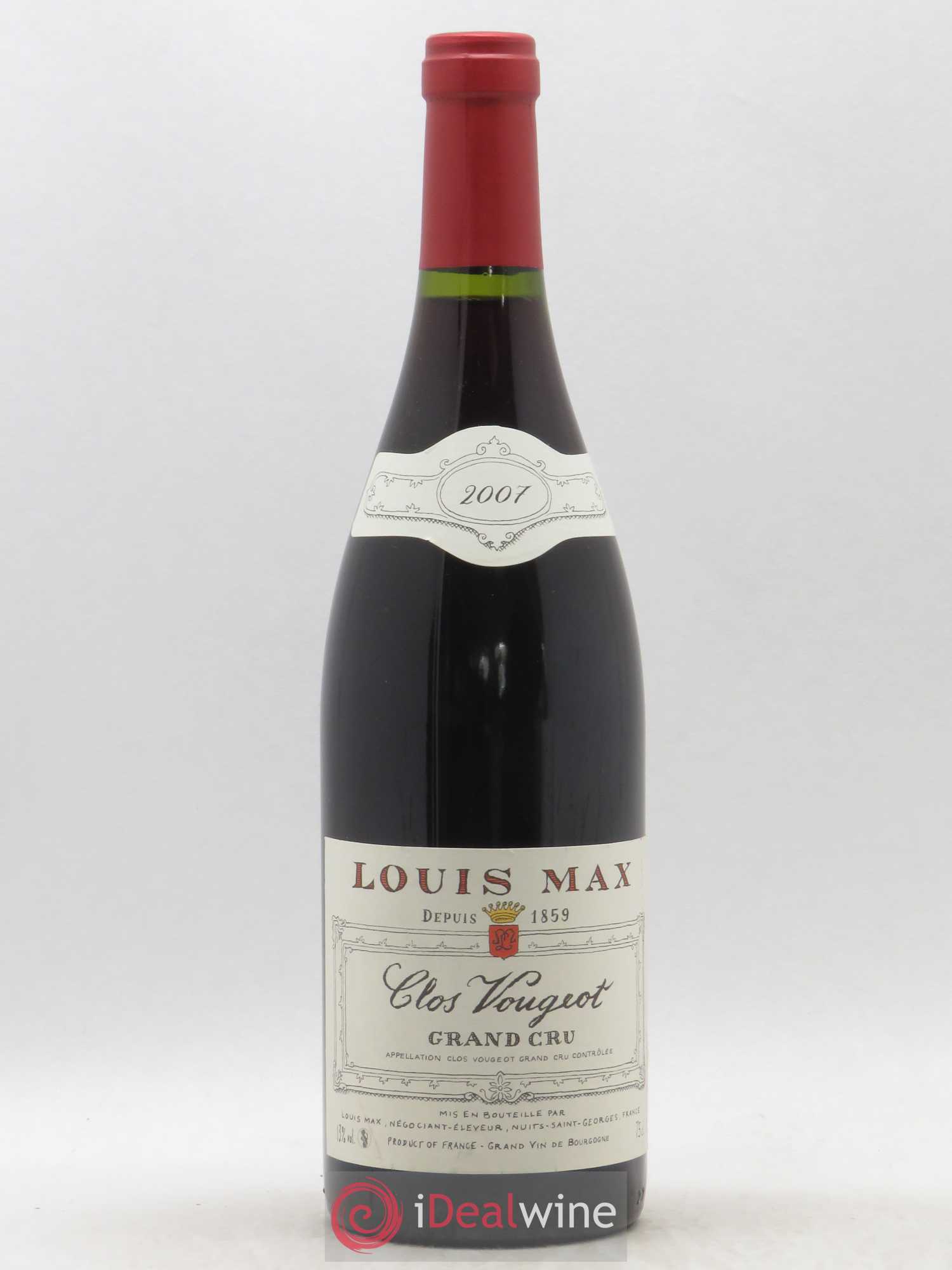 Clos de Vougeot Grand Cru Louis Max 2007 - Lot de 1 bouteille - 0