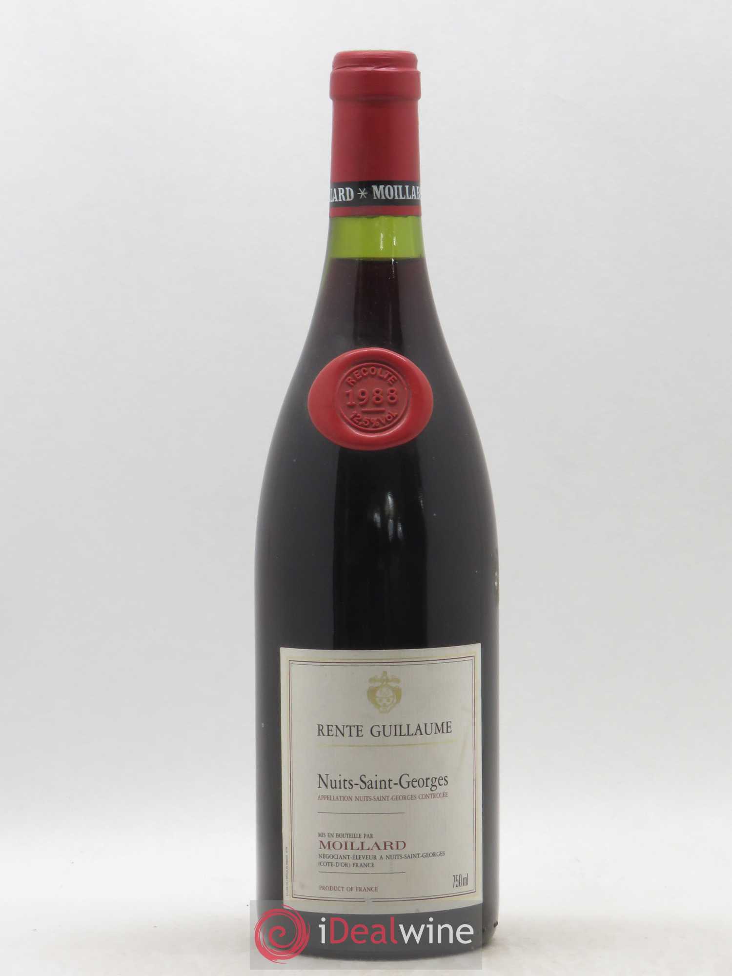Nuits-Saint-Georges Rente Guillaume Domaine Moillard 1988 - Lot de 1 bouteille - 0